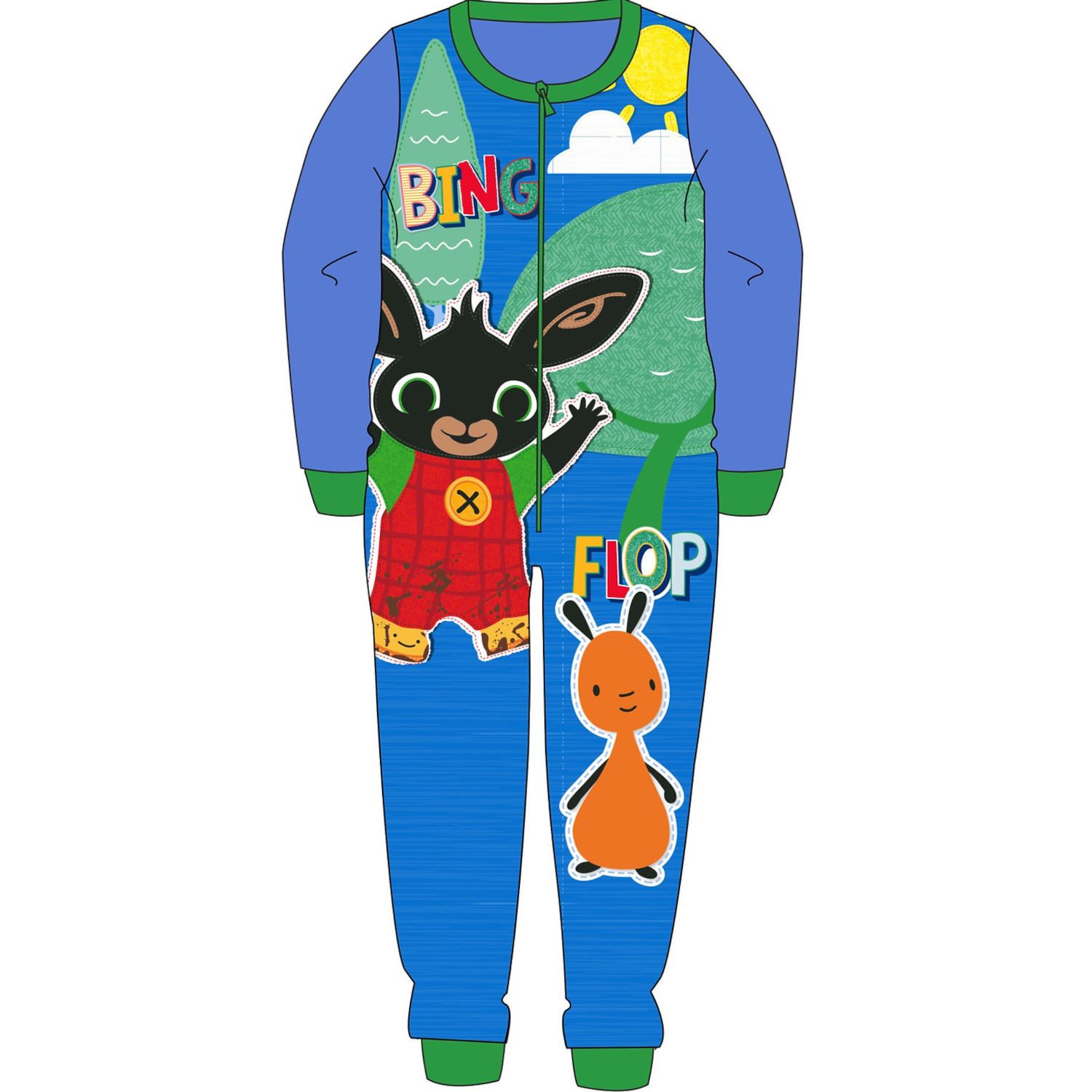 Kids Fleece All in One Boys Girls Character Childrens Pyjamas Age 1-10 Years - Picture 17 of 69