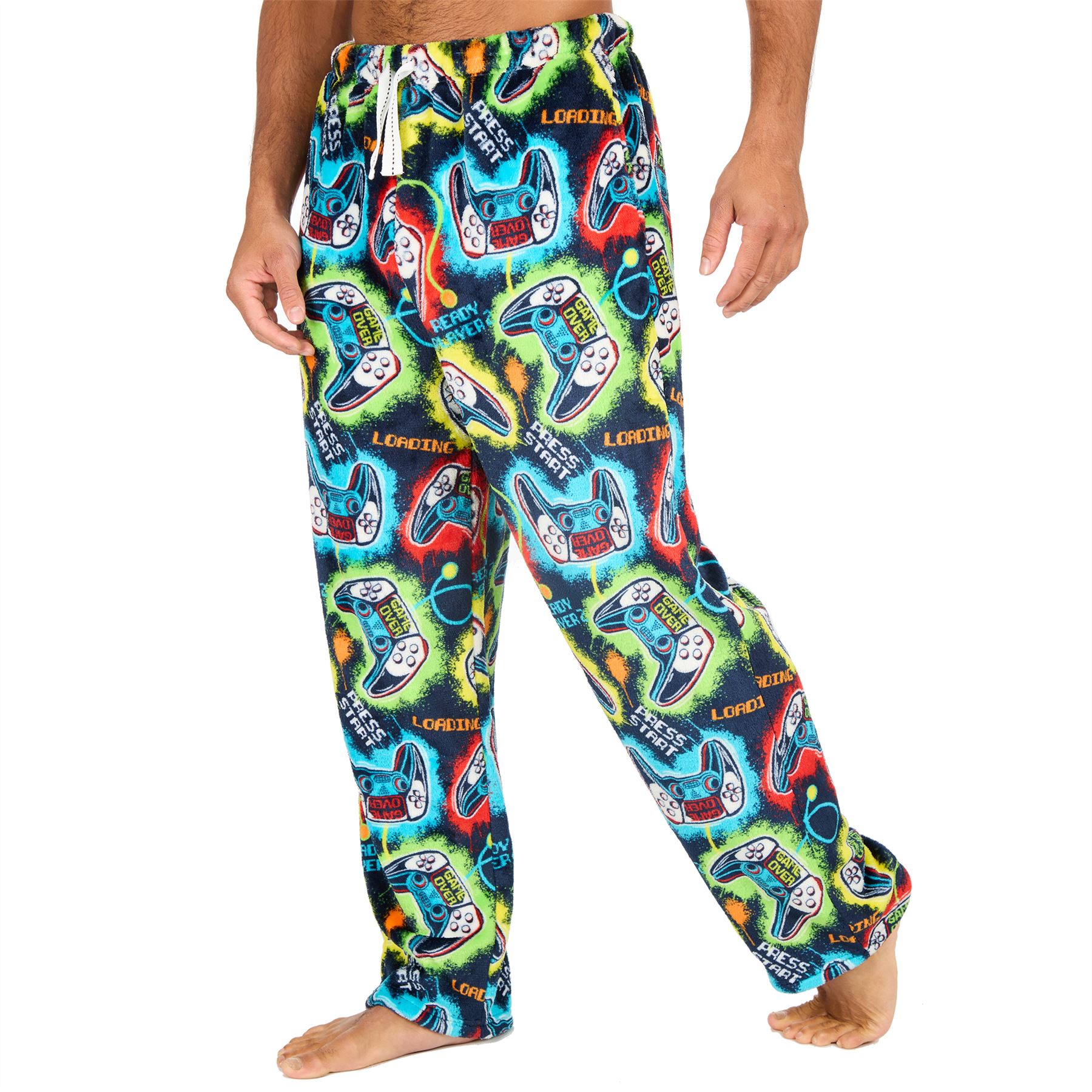 Pantalones de salón de lana para hombre Pantalones de pijama Pijamas Juegos Cuadros Talla S-XXL - Imagen 23 de 41