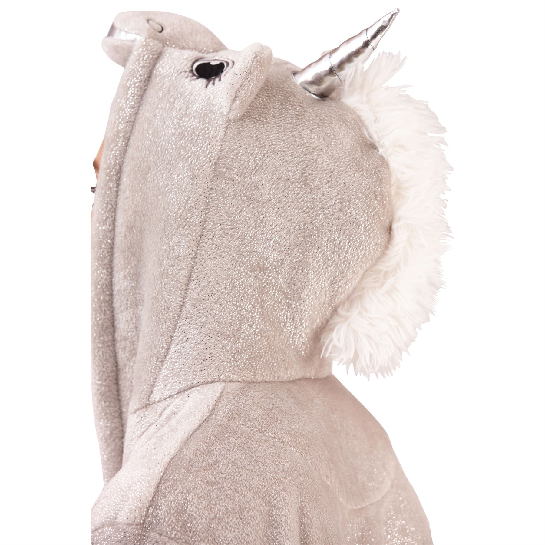 Womens Fleece Robe Dressing Gown With Novelty Hood Ladies Girls Size 8-22 - Picture 66 of 75