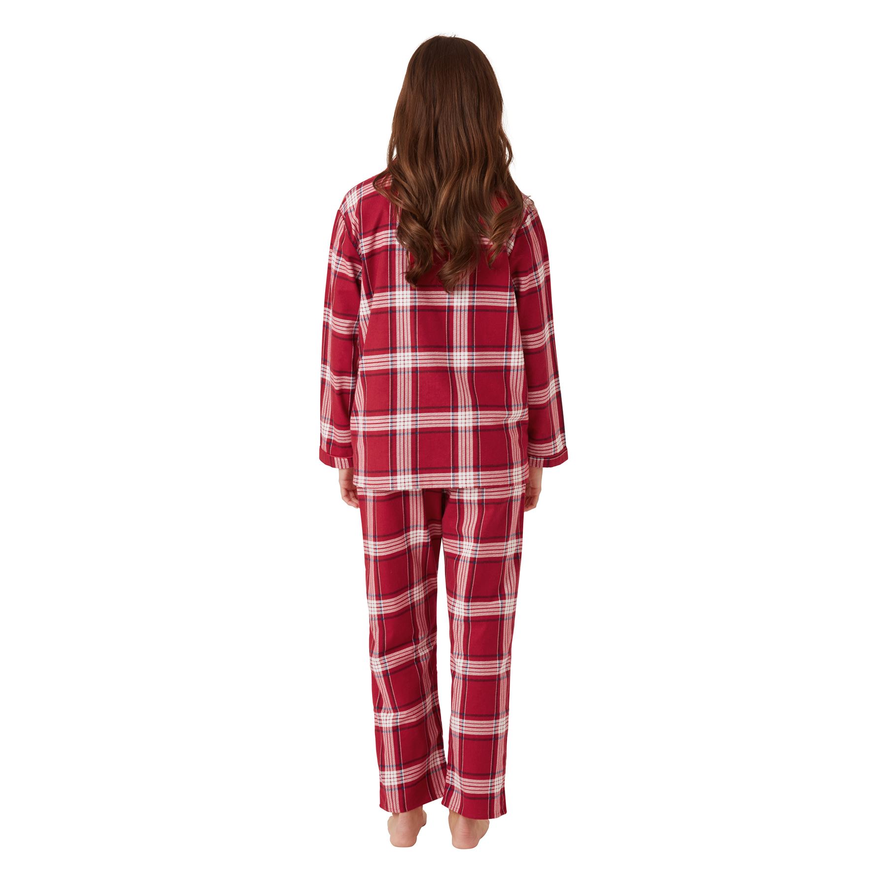 100% Brushed Cotton Pyjamas Ladies Winceyette Pyjama Set Size 8-26 - Picture 87 of 104