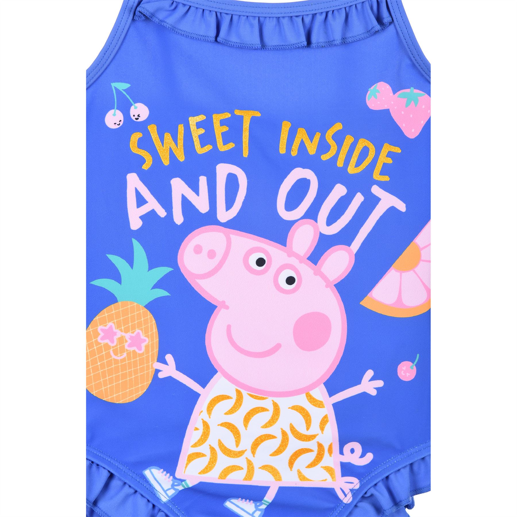 Girls Peppa Pig Swimming Costume Swimsuit Childs Infant Kids Swimwear - Picture 4 of 7