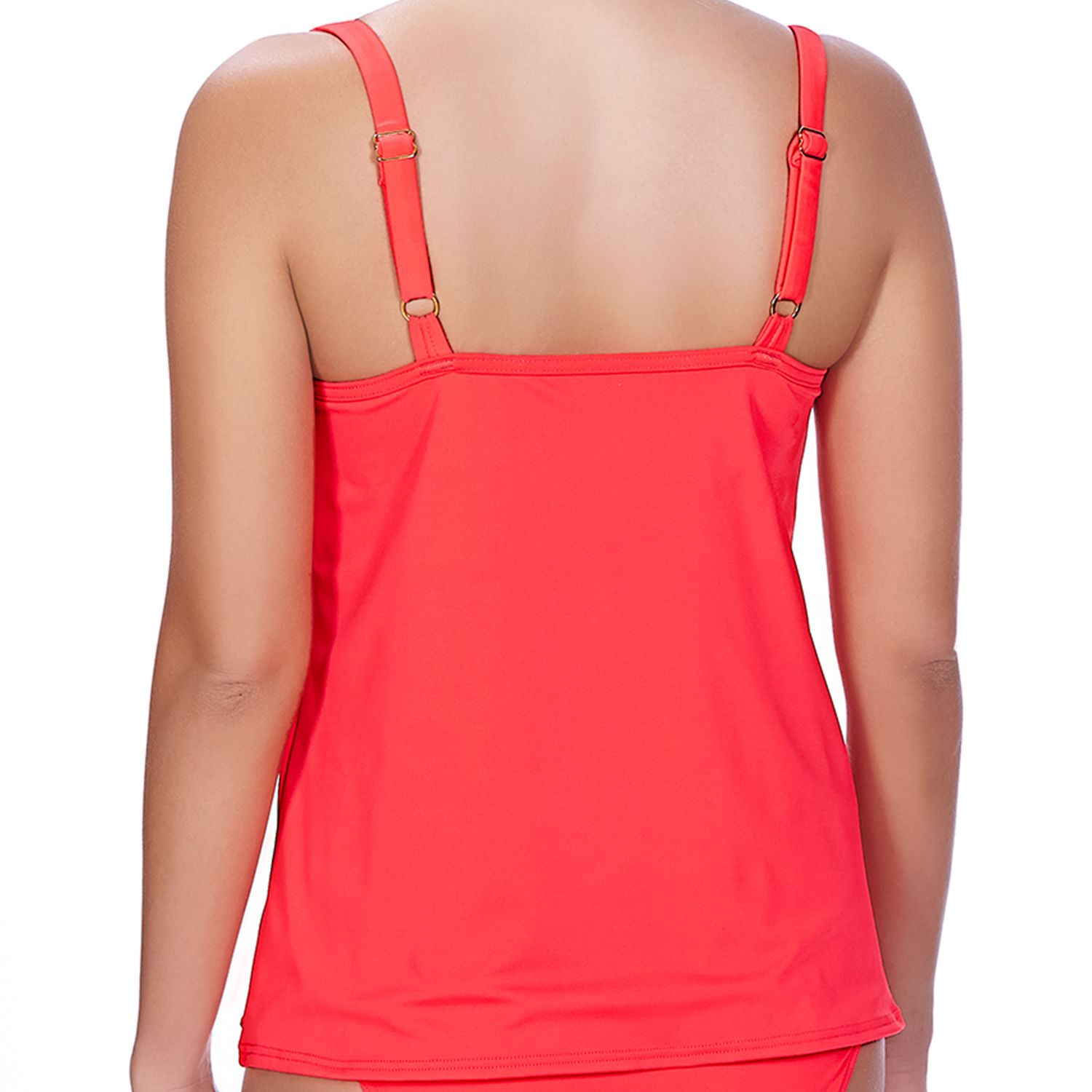 Freya Deco Moulded Underwired Padded Tankini Top Insanely Red 3869 - Picture 4 of 4