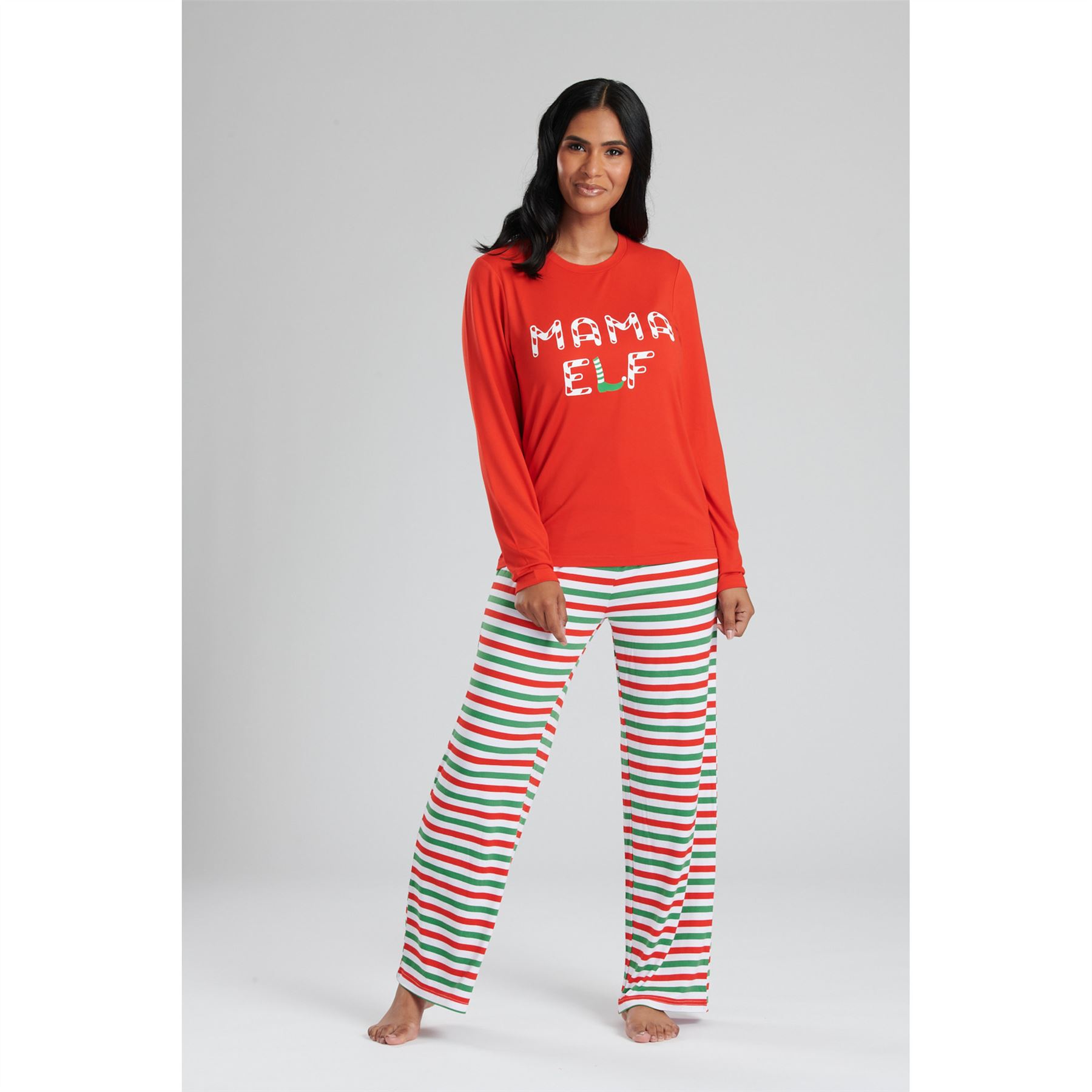 Pijama familiar de Navidad PJs para hombre mujer niños adultos niños niñas Navidad elfo - Imagen 13 de 25