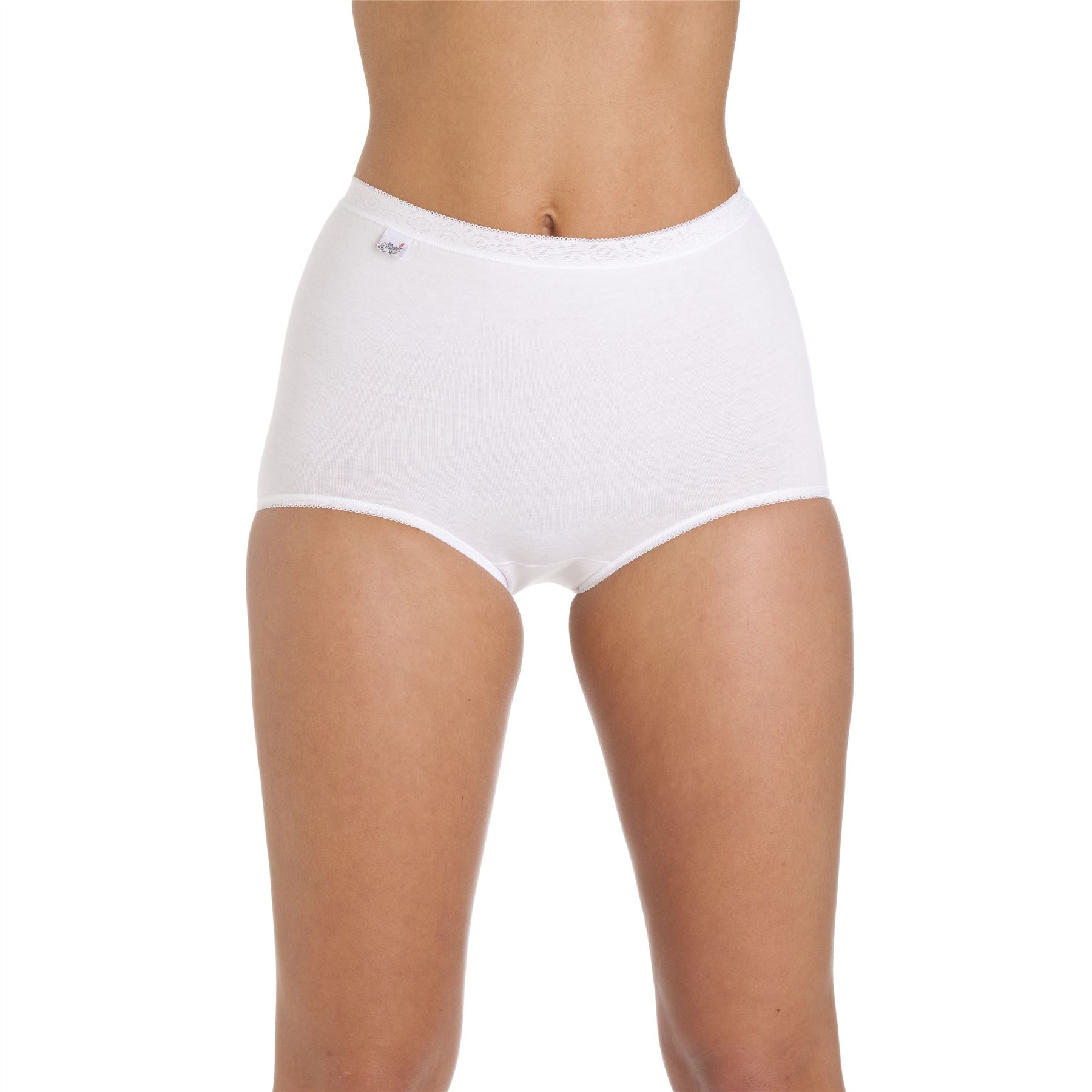 La Marquise Ladies Cotton Rich Maxi Briefs Full Coverage Knickers 3 Pair Pack - Picture 24 of 29