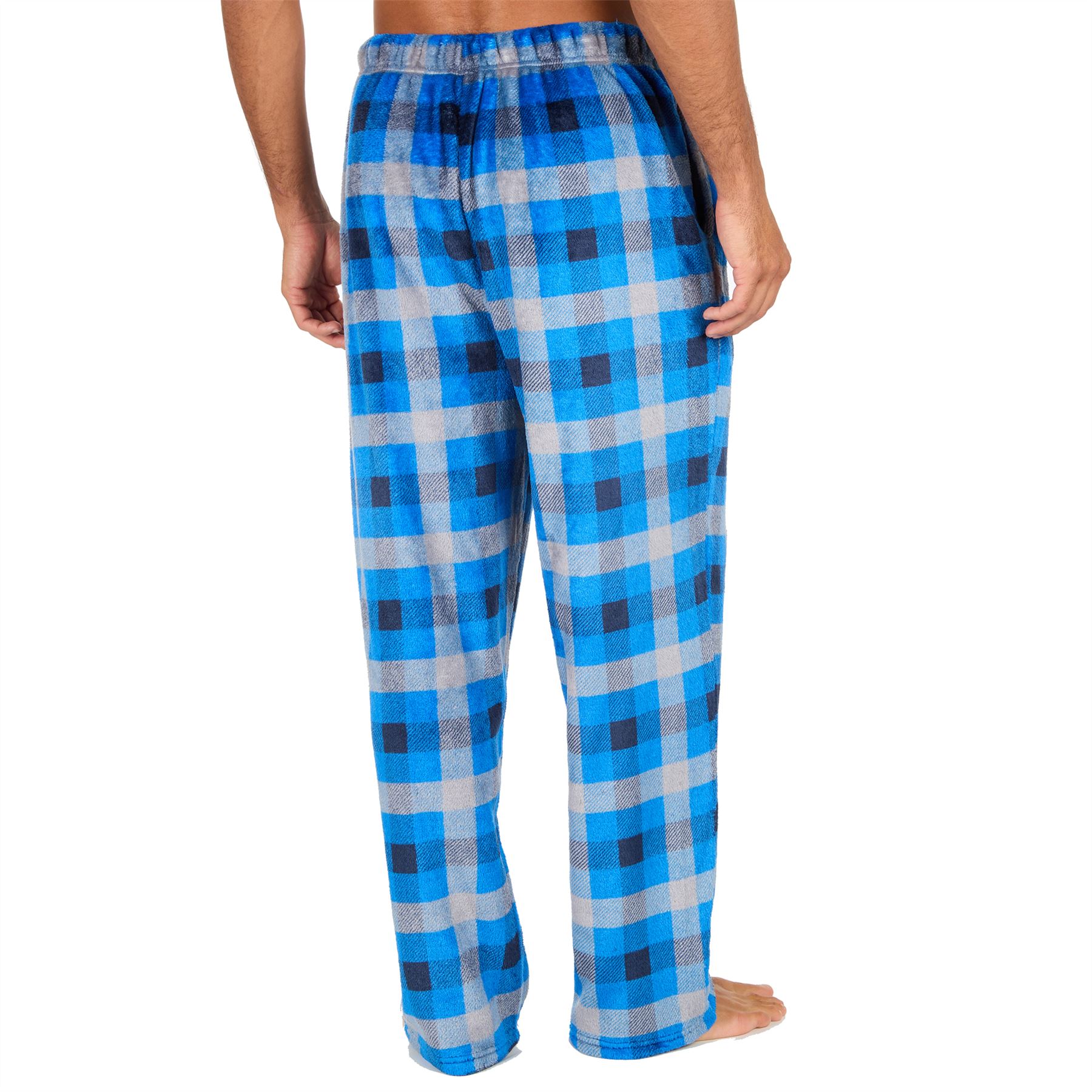 Pantalones de salón de lana para hombre Pantalones de pijama Pijamas Juegos Cuadros Talla S-XXL - Imagen 41 de 41