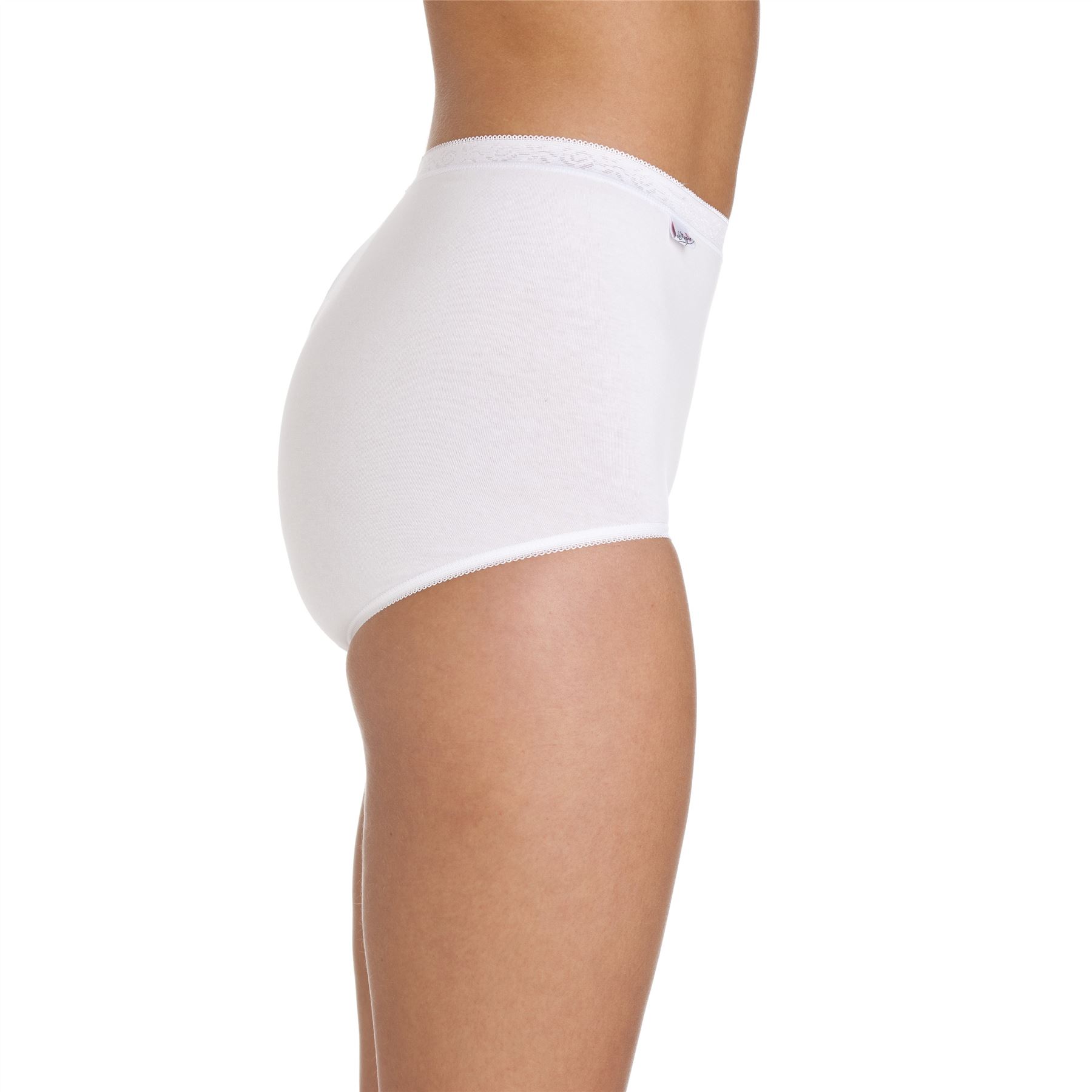 La Marquise Ladies Cotton Rich Maxi Briefs Full Coverage Knickers 3 Pair Pack - Picture 26 of 29