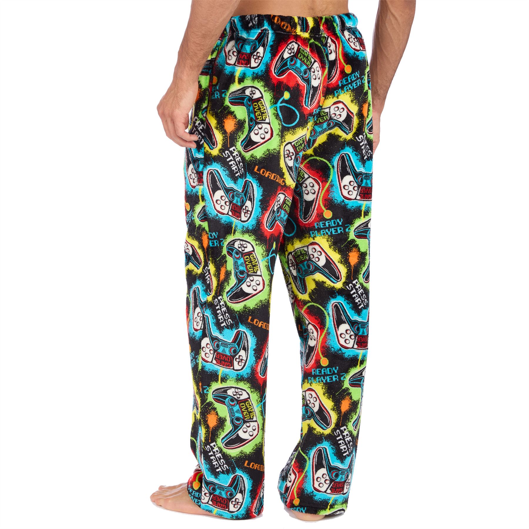 Mens Fleece Pyjama Bottoms Lounge Pants PJs Gaming Check Size S-XXL - Picture 22 of 51