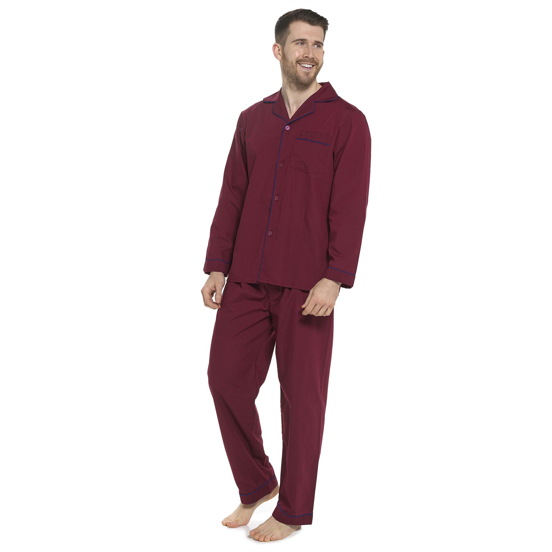 Juego de pijamas tradicionales de polialgodón para hombre PJ hospital - Imagen 7 de 7