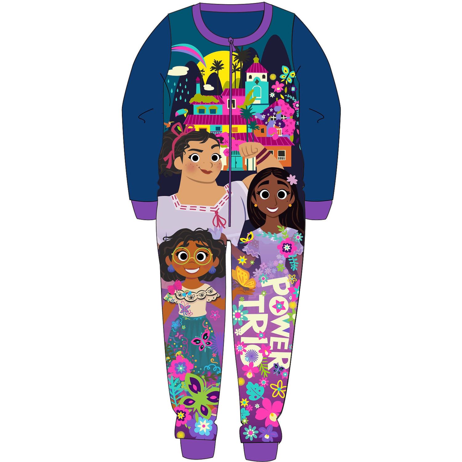 Kids Fleece All in One Boys Girls Character Childrens Pyjamas Age 1-10 Years - Picture 32 of 69