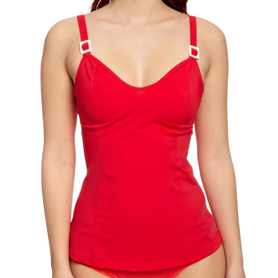 Traje de baño Curvy Kate Paradise Tankini Top rojo CS5006 - Imagen 2 de 2