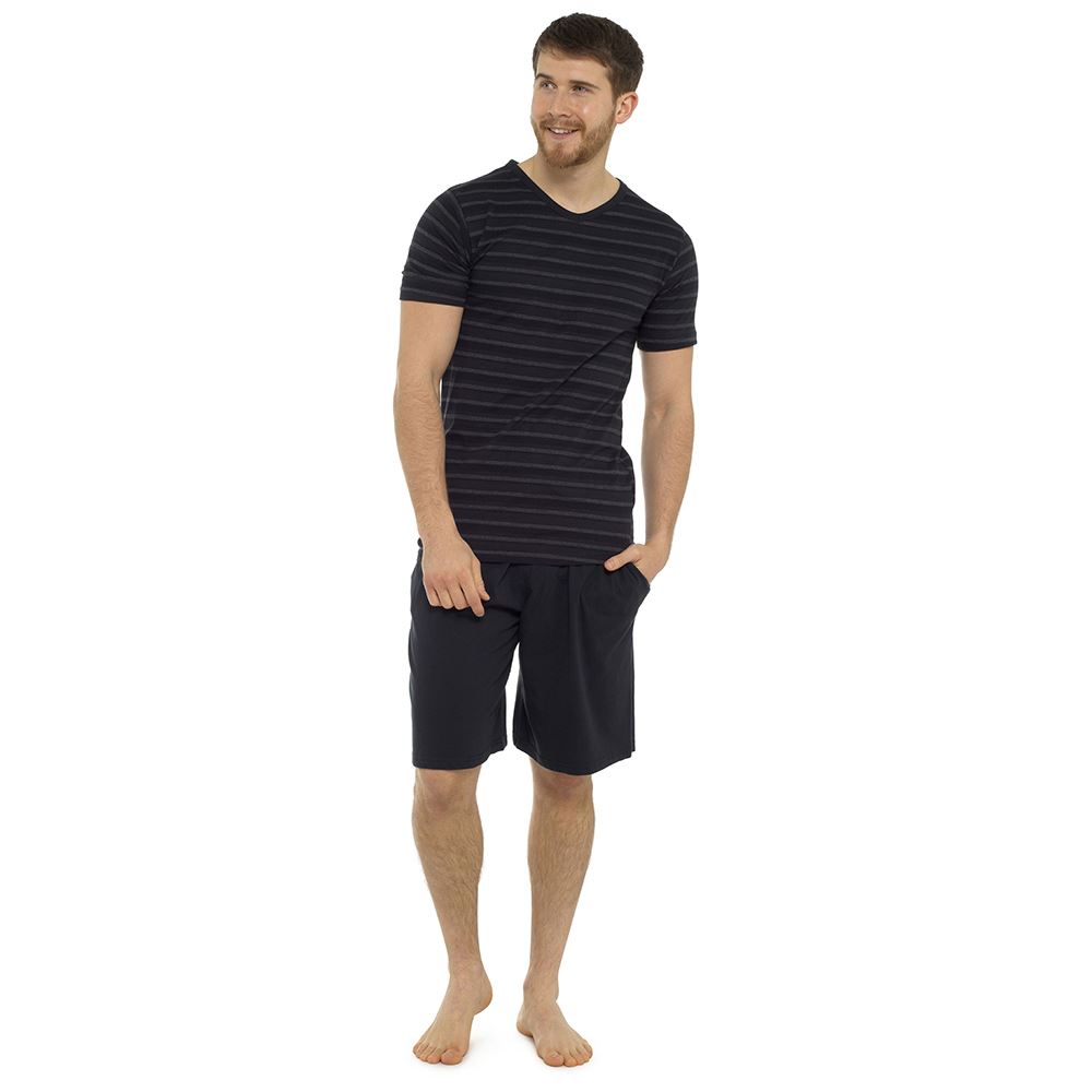 Mens Boys Cotton Pyjamas Short/Long Sleeve Nightwear Pyjama Set PJs Size M-XXL - Picture 9 of 29