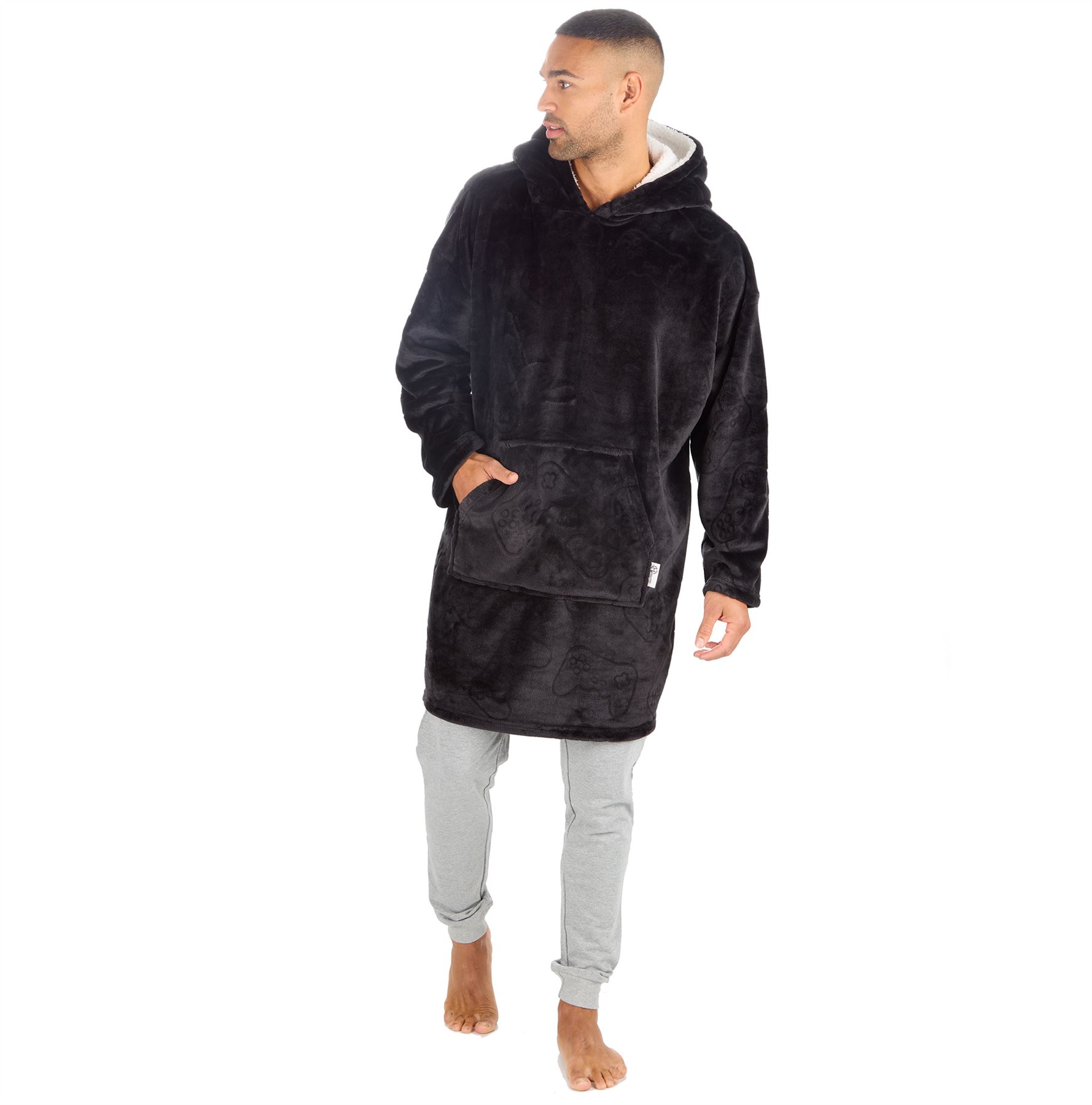 Hombres Mujeres Sudadera con Capucha de Gran Tamaño Polar Manta con Capucha Adulto Juego Jugador Bata Camuflada - Imagen 19 de 48
