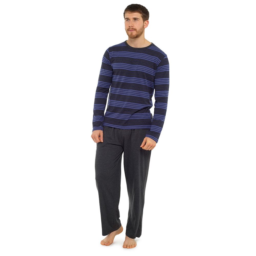Mens Boys Cotton Pyjamas Short/Long Sleeve Nightwear Pyjama Set PJs Size M-XXL - Picture 14 of 29
