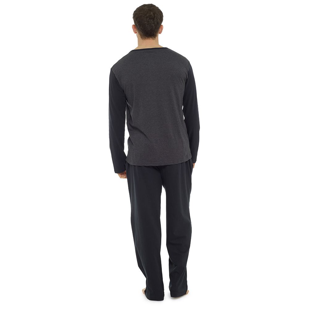 Mens Boys Cotton Pyjamas Short/Long Sleeve Nightwear Pyjama Set PJs Size M-XXL - Picture 6 of 29