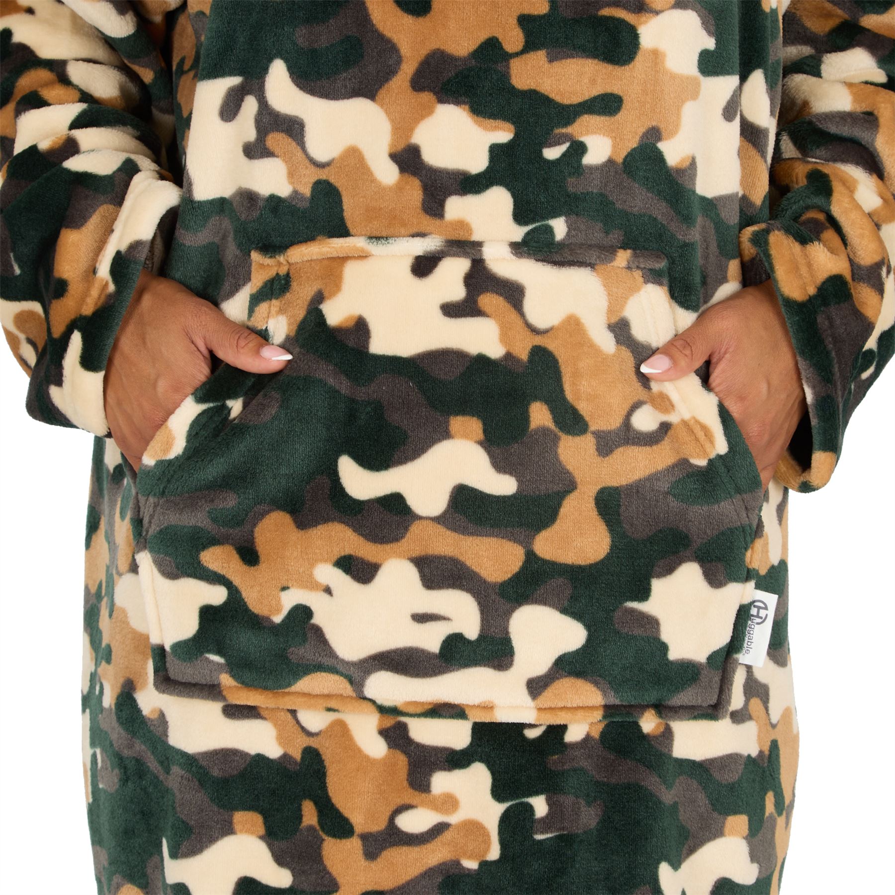 Hombres Mujeres Sudadera con Capucha de Gran Tamaño Polar Manta con Capucha Adulto Juego Jugador Bata Camuflada - Imagen 17 de 48