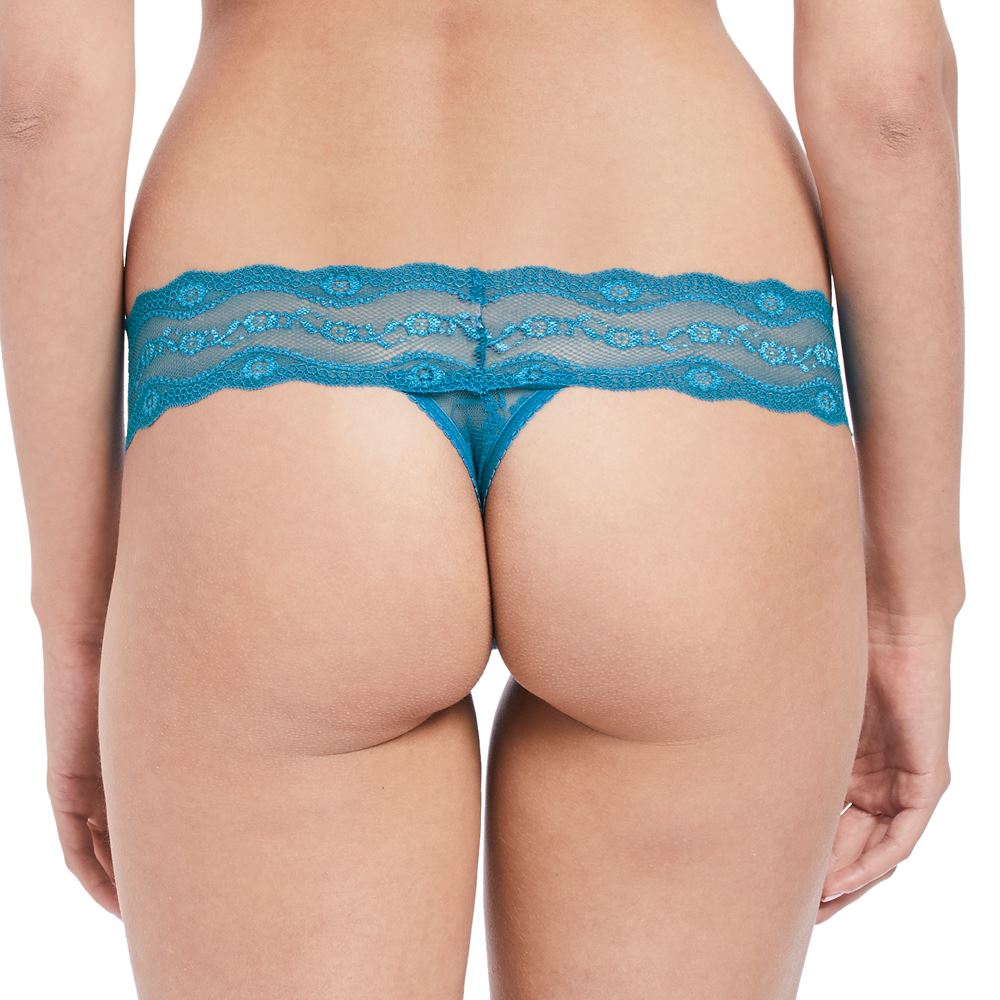 B.Tempt'd by Wacoal Lingerie Lace Kiss Thong/Knickers 970182 - Picture 6 of 21