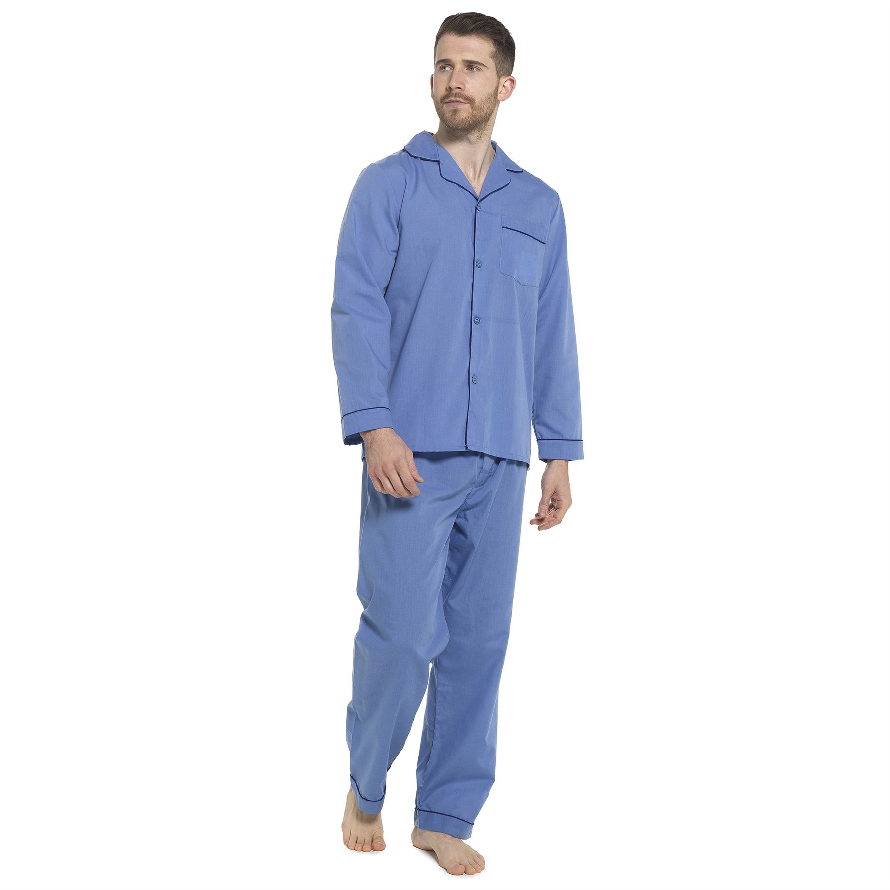 Juego de pijamas tradicionales de polialgodón para hombre PJ hospital - Imagen 5 de 7