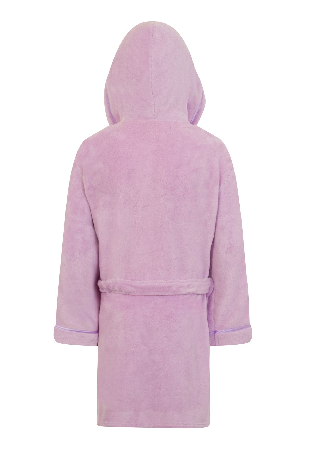 Ladies Super Soft Hooded Fleece Robe Dressing Gown - Picture 55 of 75
