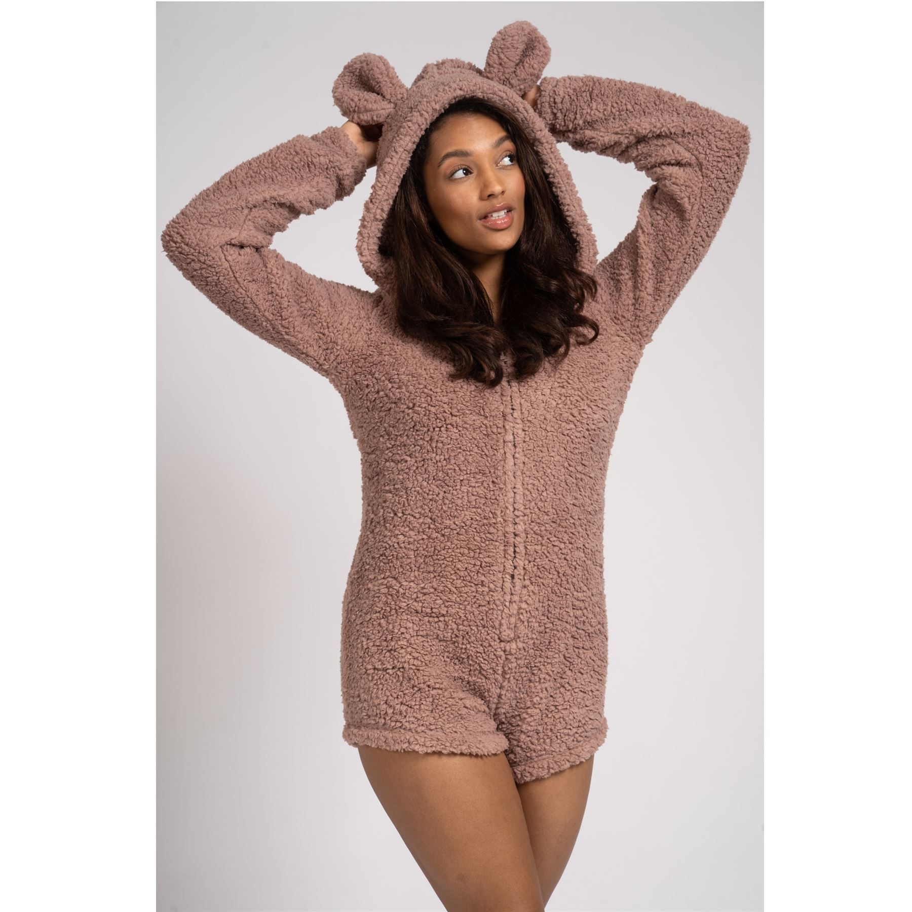 Ladies/Girls Fleece Teddy All In One 