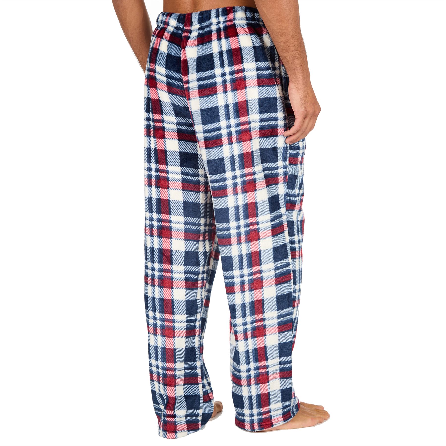 Pantalones de salón de lana para hombre Pantalones de pijama Pijamas Juegos Cuadros Talla S-XXL - Imagen 16 de 41