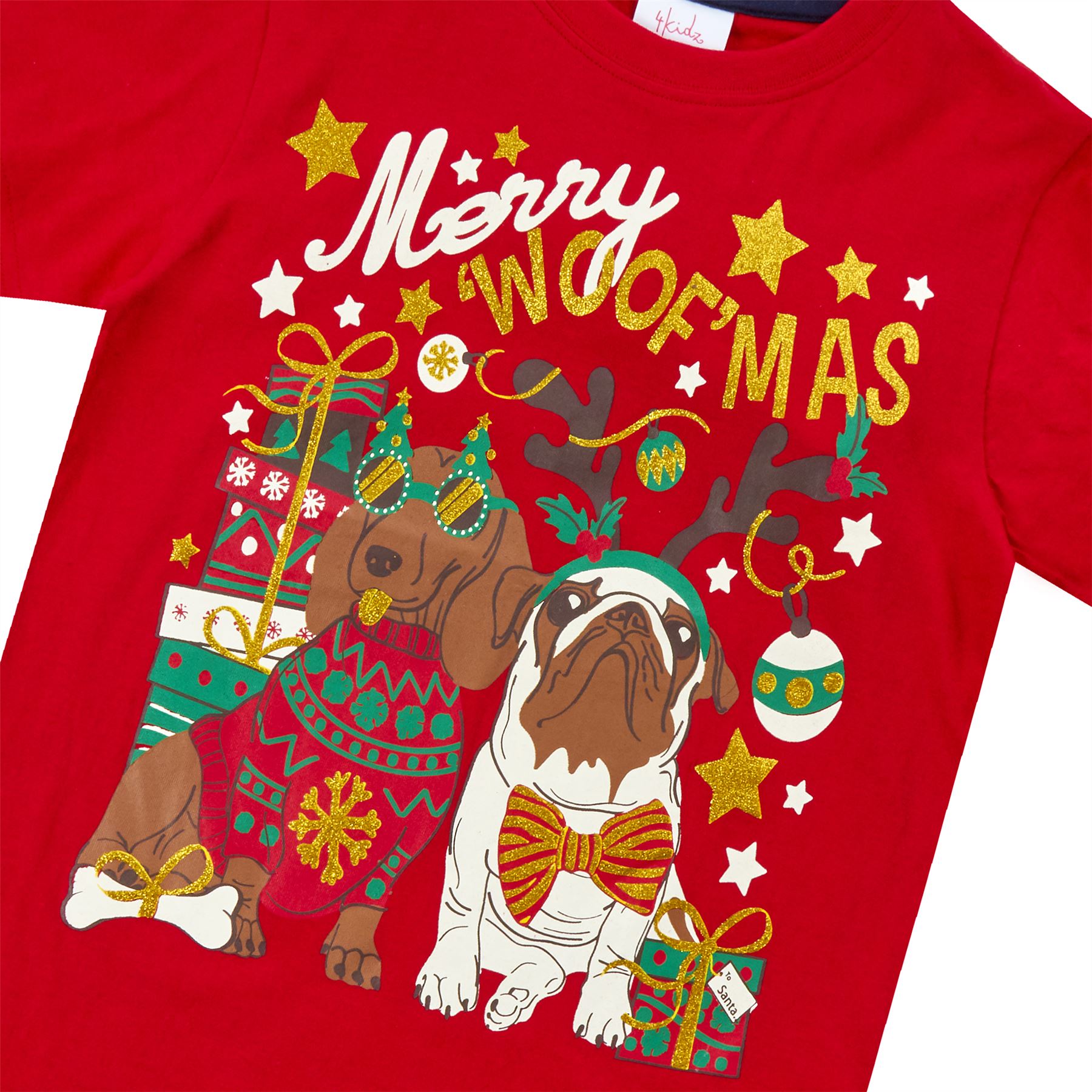Camiseta de Navidad para niños/niñas unisex de Navidad edades 2-13 años - Imagen 9 de 10