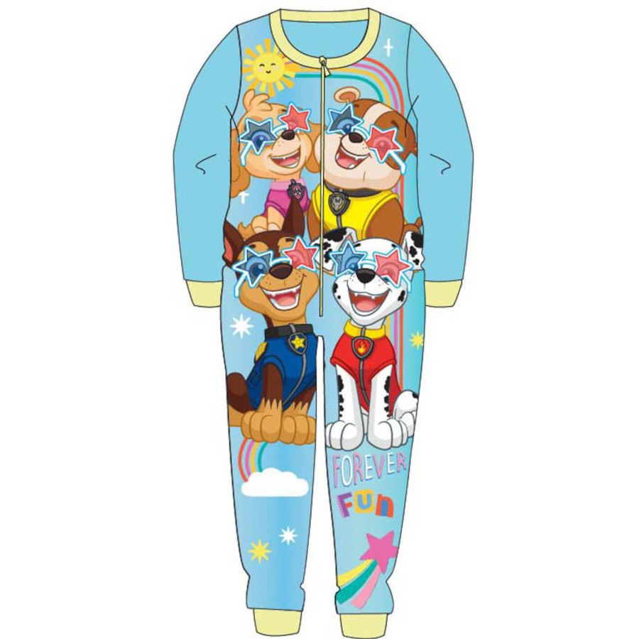 Kids Fleece All in One Boys Girls Character Childrens Pyjamas Age 1-10 Years - Picture 57 of 69