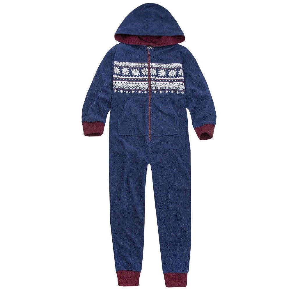 Kids All In One Fleece Pyjamas Girls/Boys Childrens Jumpsuit 2-13 Years - Picture 17 of 53