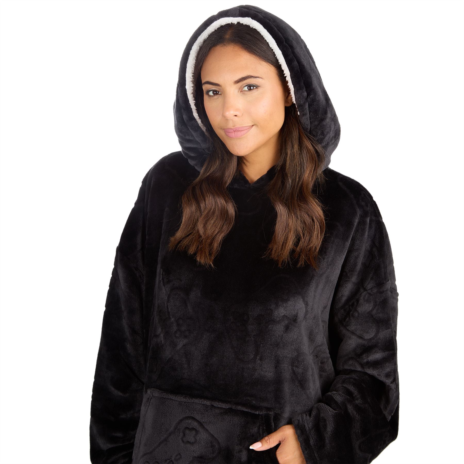 Hombres Mujeres Sudadera con Capucha de Gran Tamaño Polar Manta con Capucha Adulto Juego Jugador Bata Camuflada - Imagen 26 de 48