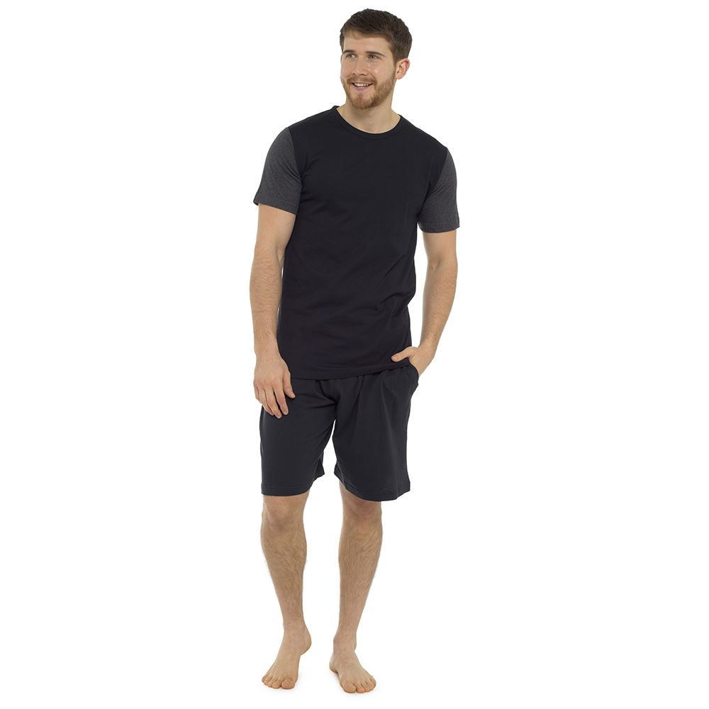 Mens Boys Cotton Pyjamas Short/Long Sleeve Nightwear Pyjama Set PJs Size M-XXL - Picture 7 of 29