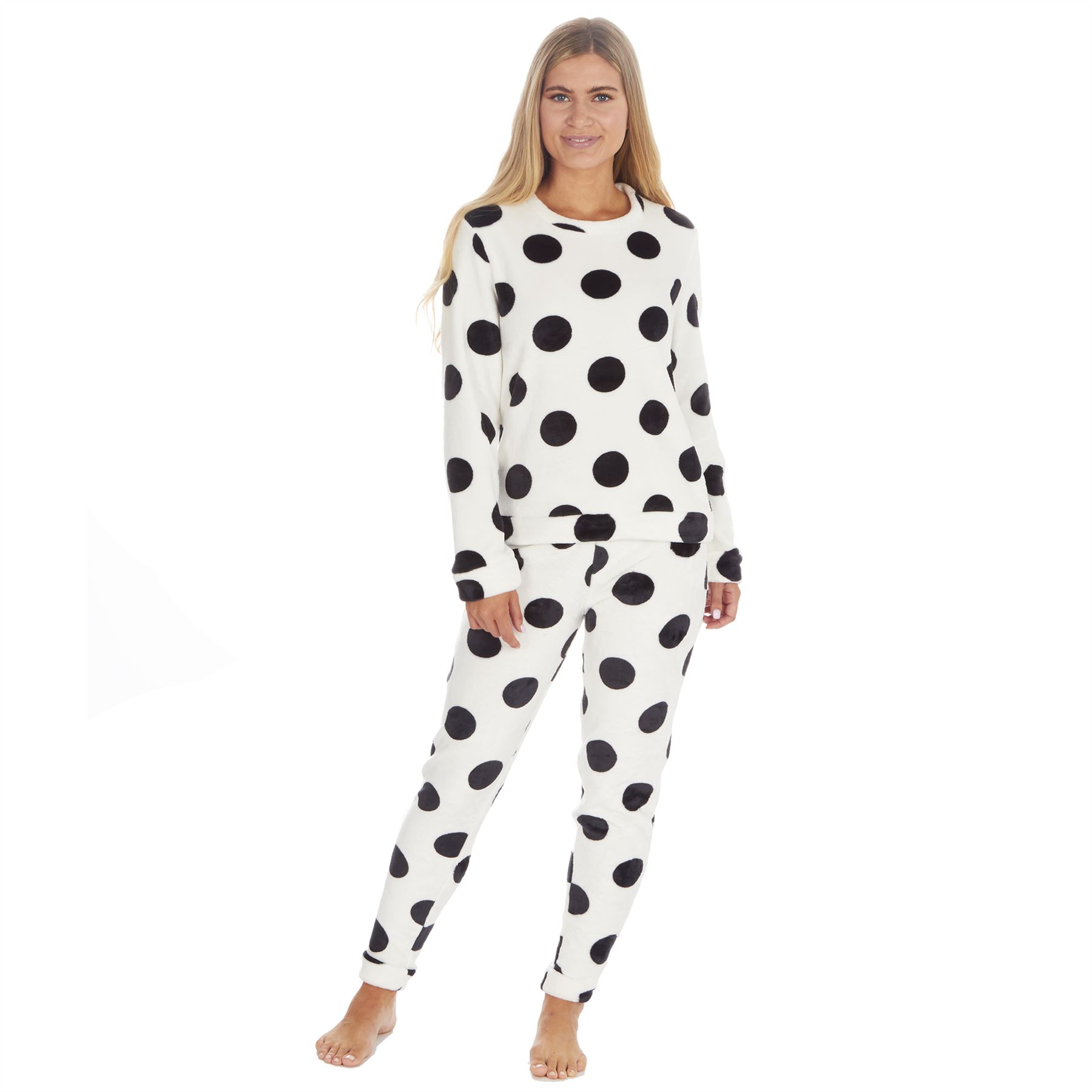 Juego de pijamas de lana de franela brillante para mujer/damas talla 8-22 - Imagen 18 de 49