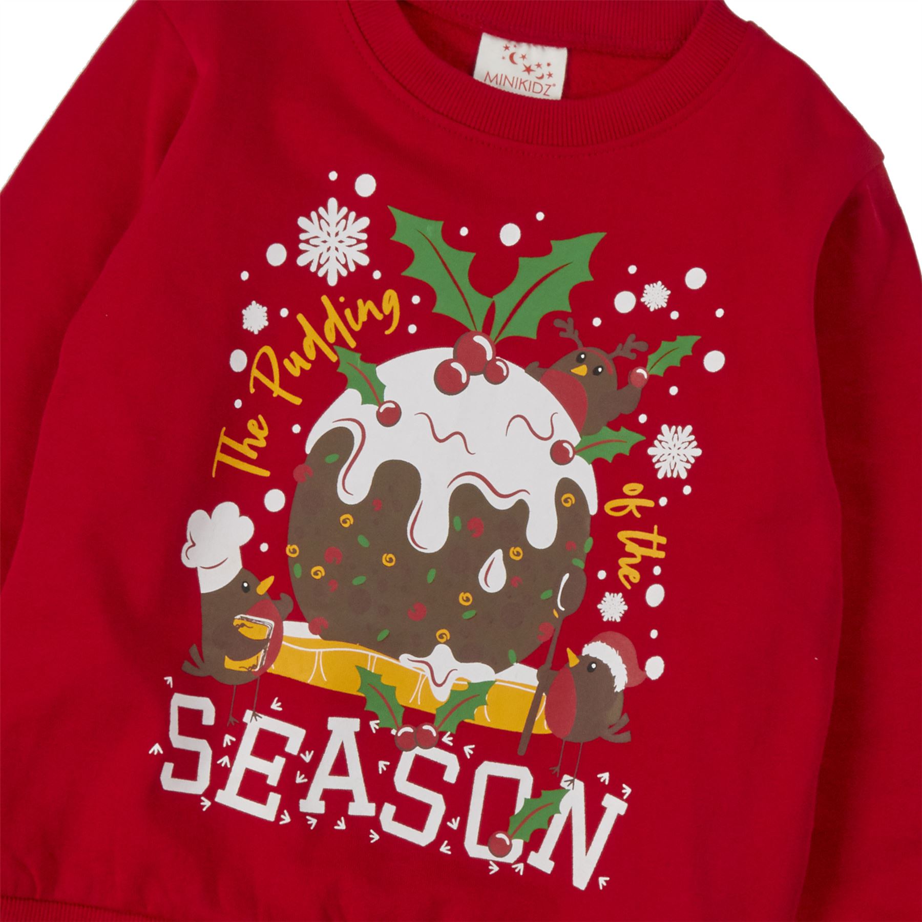 Kids Christmas Jumper Boys Girls Sweatshirt Green/Navy/Red Age 2-13 Years - Picture 26 of 34
