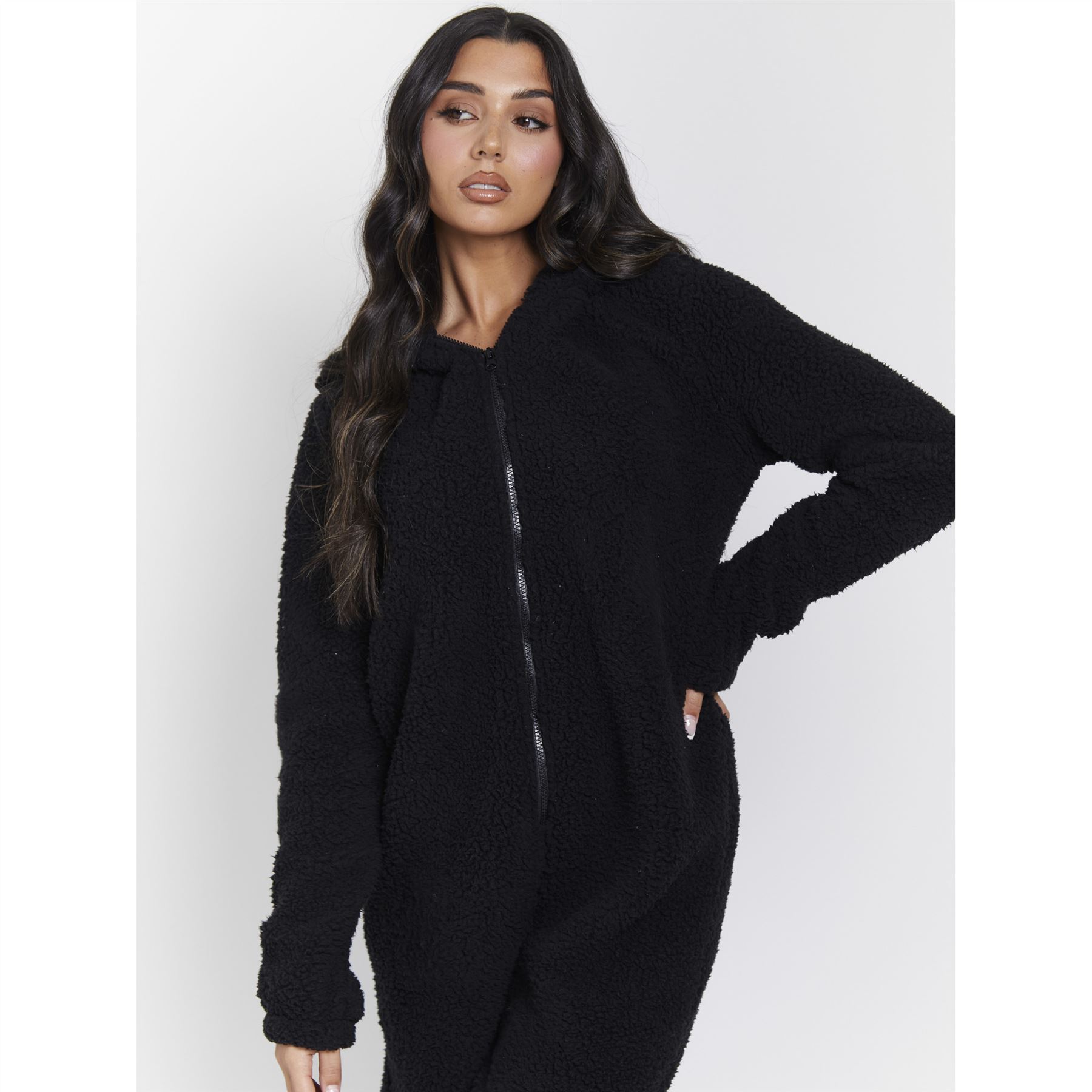Ladies/Womens/Girls Fleece All In One Pyjamas Outfit Costume Hood Size 6-22 - Picture 25 of 215