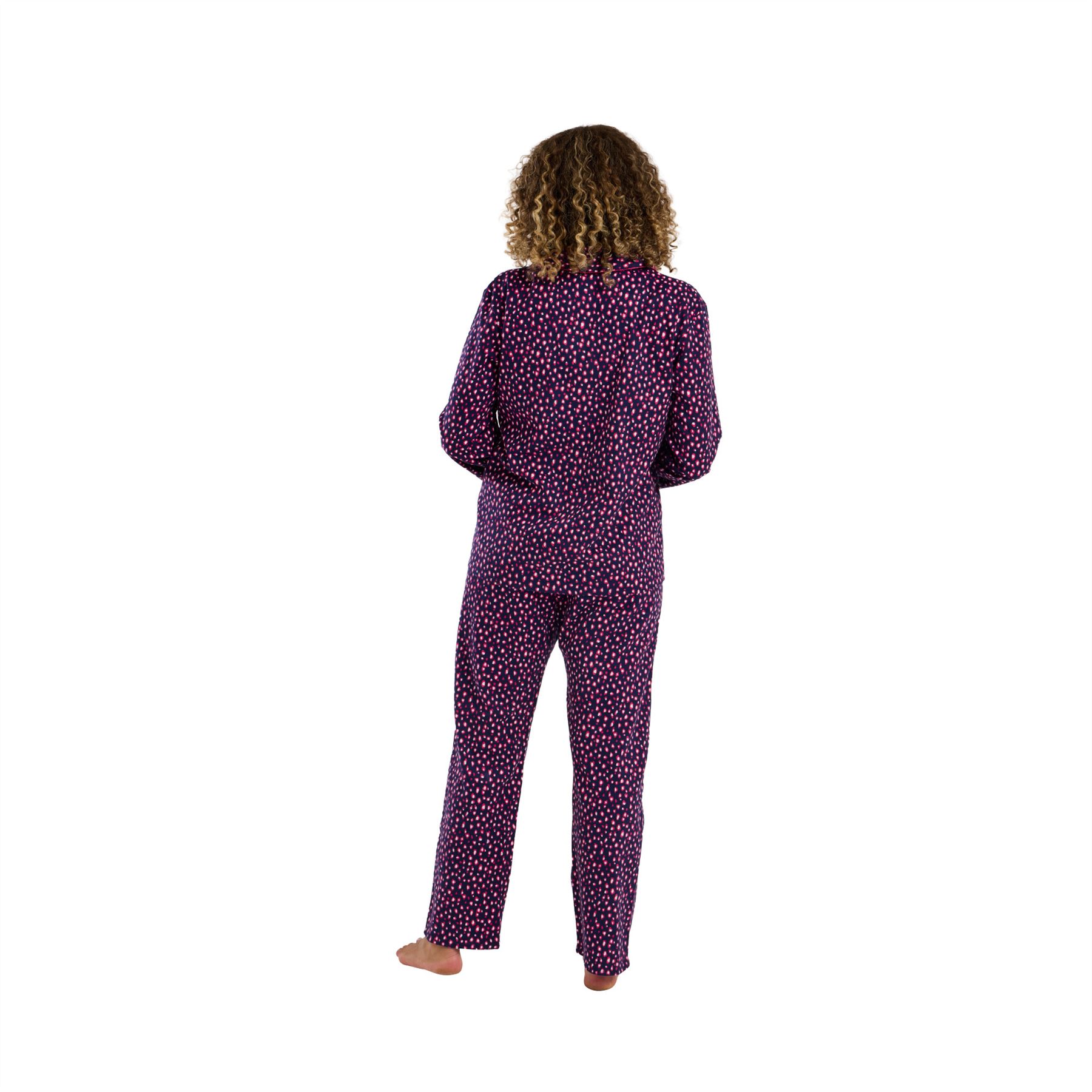 100% Brushed Cotton Pyjamas Ladies Winceyette Pyjama Set Size 8-26 - Picture 44 of 104