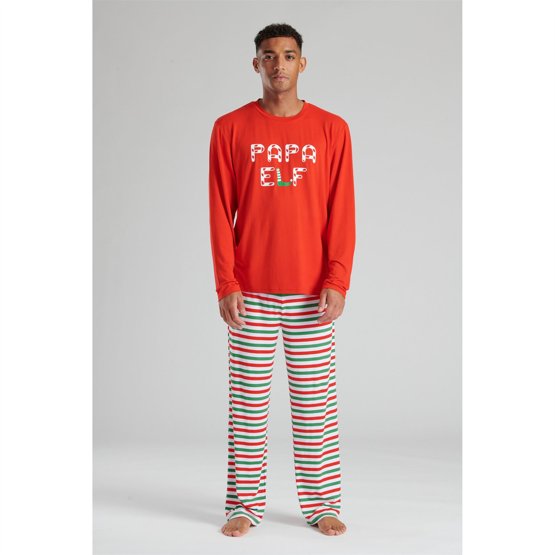 Pijama familiar de Navidad PJs para hombre mujer niños adultos niños niñas Navidad elfo - Imagen 18 de 25