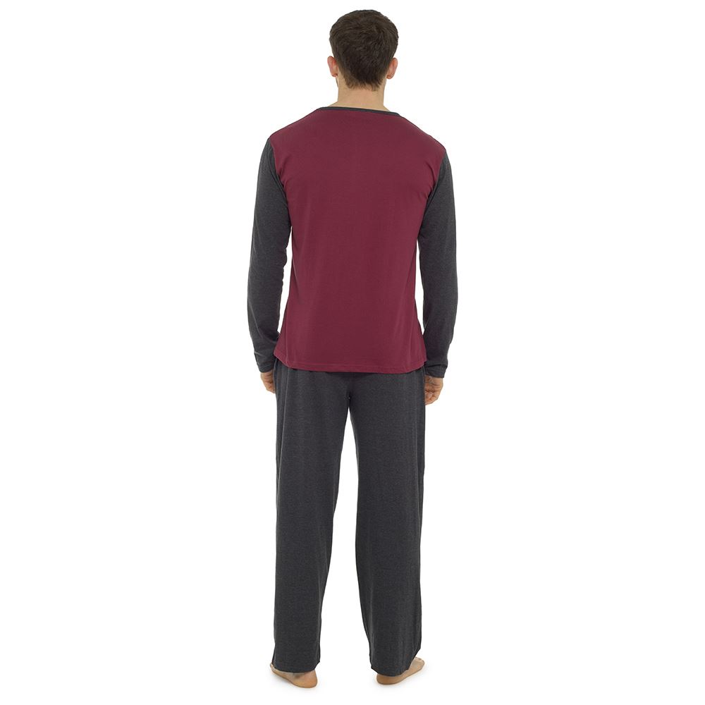 Mens Boys Cotton Pyjamas Short/Long Sleeve Nightwear Pyjama Set PJs Size M-XXL - Picture 18 of 29