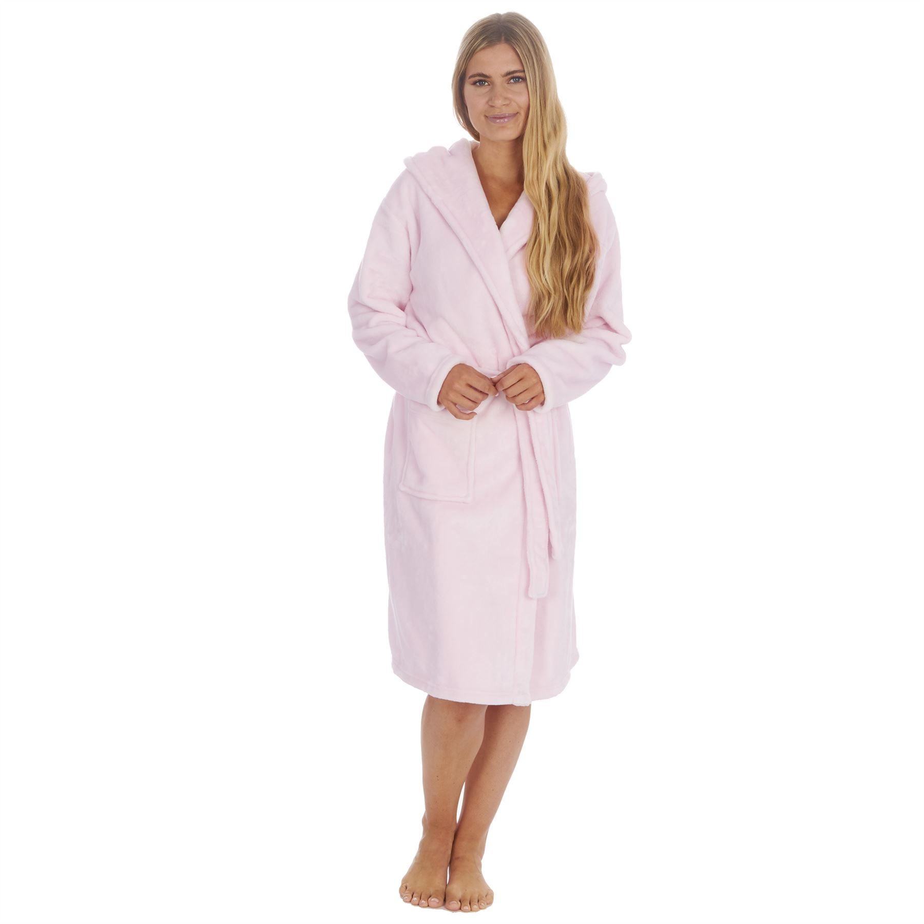Womens Dressing Gown Robe Ladies Girls Super Soft Fleece Bathrobe Size 8 - 32 - Picture 66 of 83