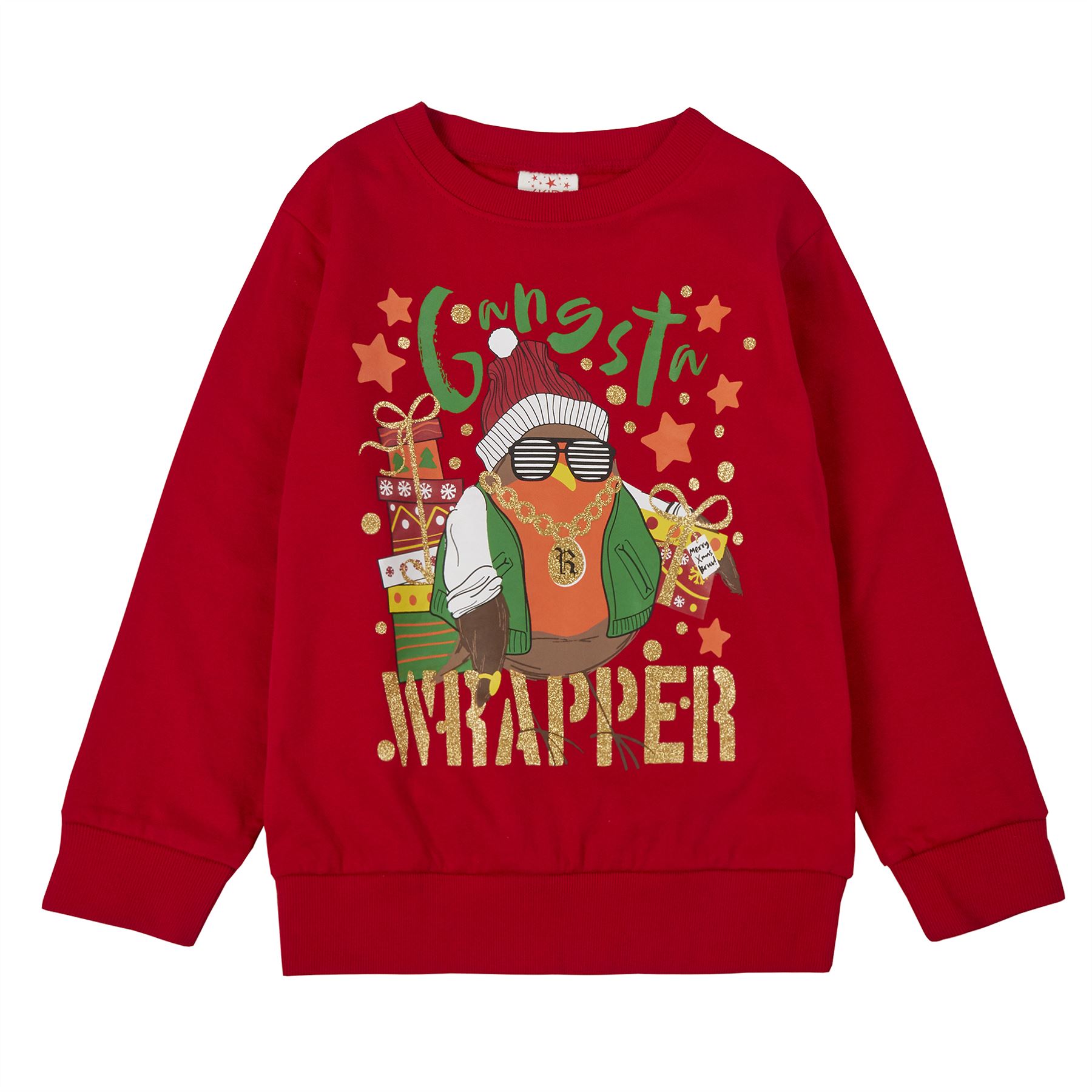 Kids Christmas Jumper Boys Girls Sweatshirt Green/Navy/Red Age 2-13 Years - Picture 31 of 34
