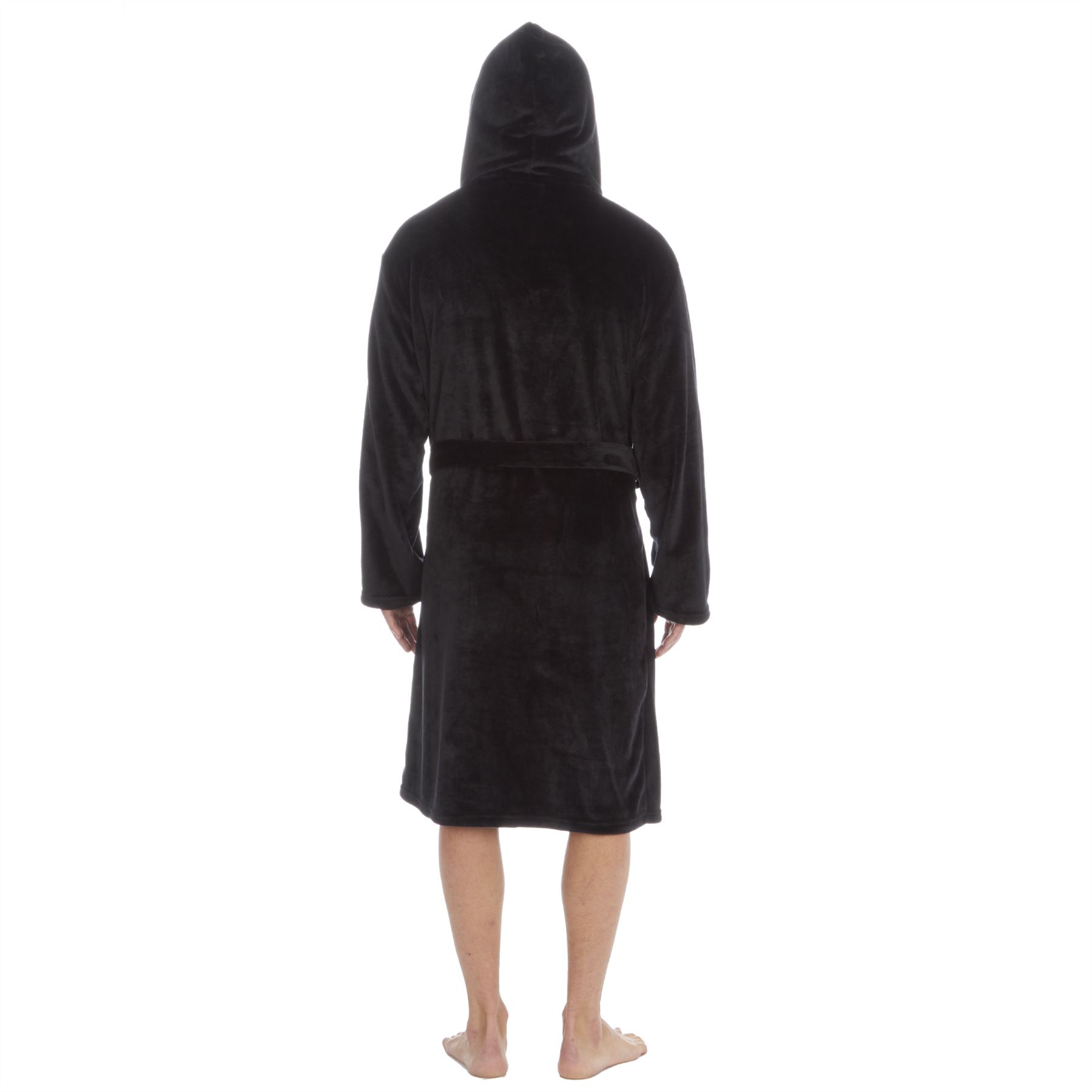 Mens Dressing Gown Luxury Fleece Robe Bathrobe M, L, XL, XXL, 3XL, 4XL