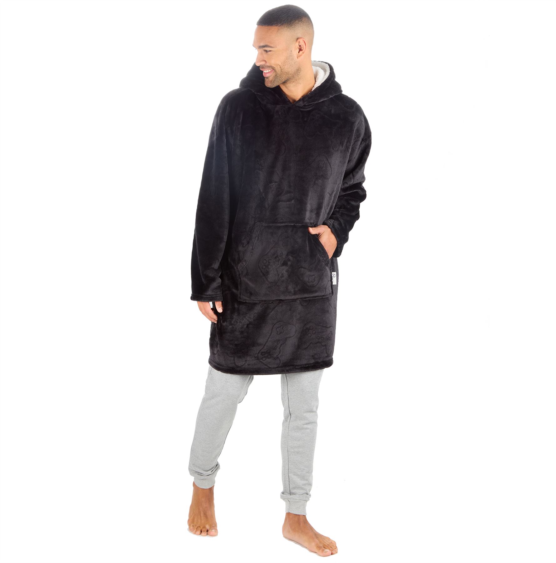 Hombres Mujeres Sudadera con Capucha de Gran Tamaño Polar Manta con Capucha Adulto Juego Jugador Bata Camuflada - Imagen 21 de 48