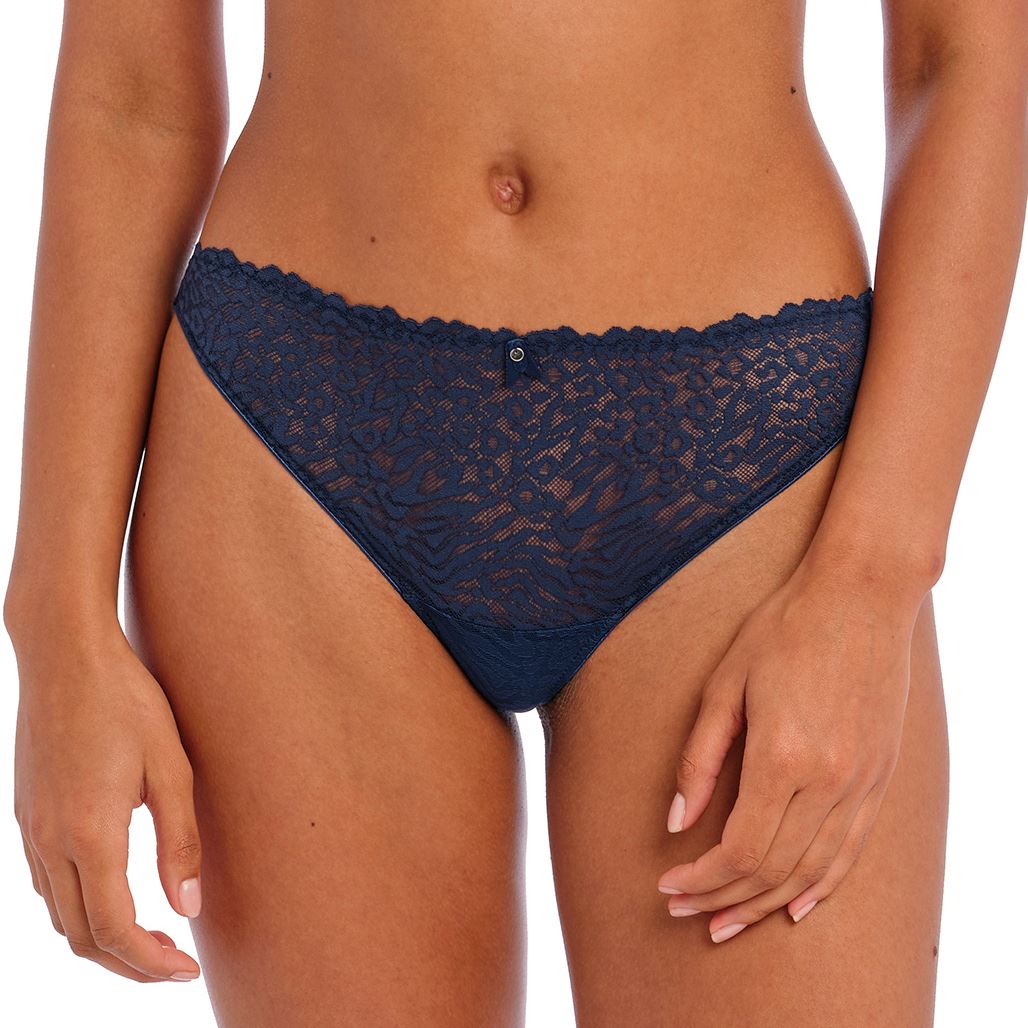 Freya Lingerie Catwalk Brazilian Brief/Knickers Midnight Blue 402271 - Picture 4 of 6