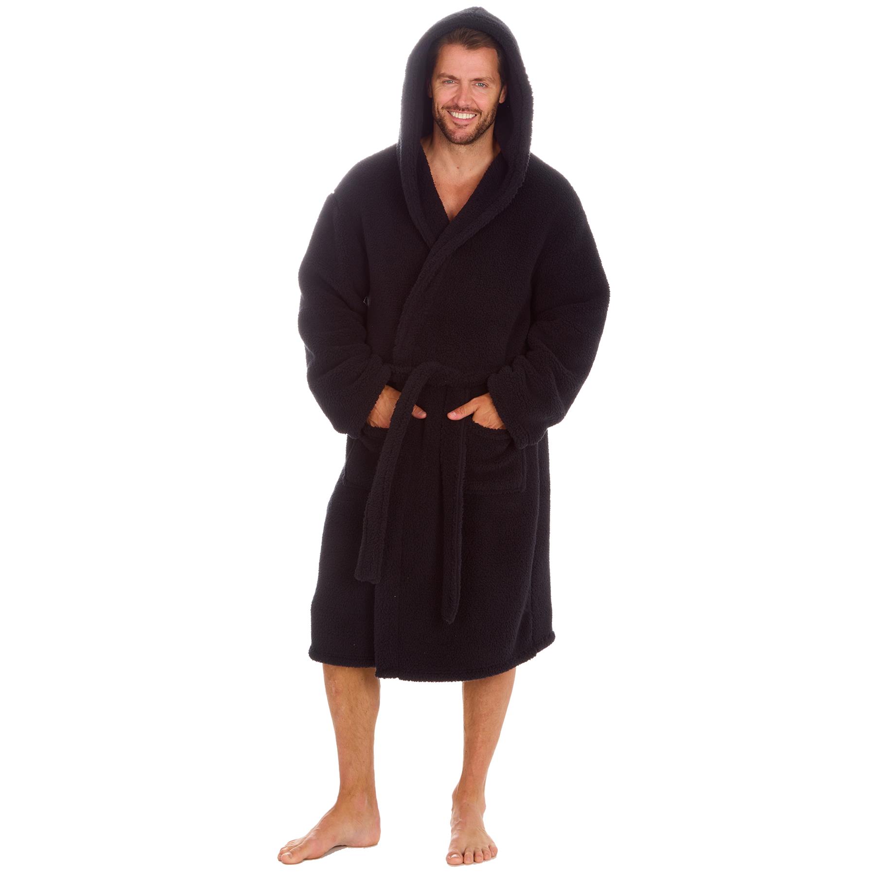 Para Hombres Cálido Vestido de Lanza Grueso Invierno Adultos Borg Vestido de Vestir M-XXL - Imagen 14 de 26