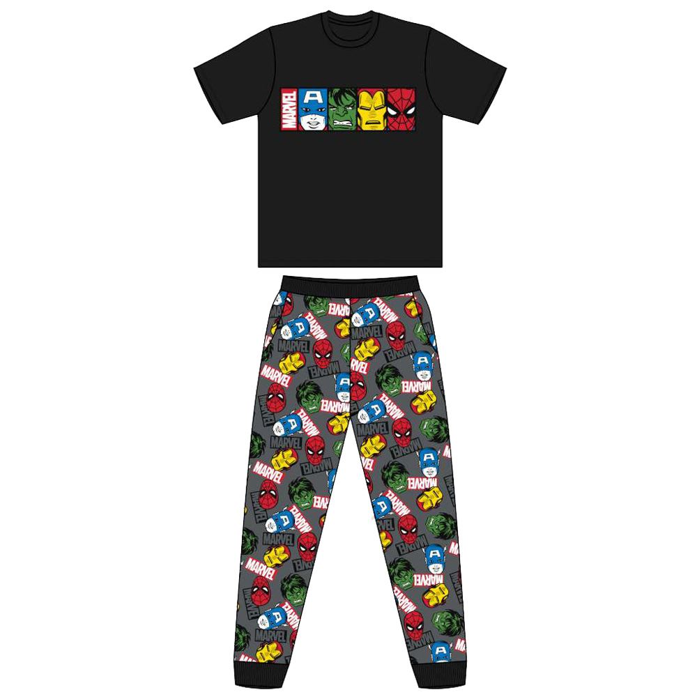 Mens/Boys Character Pyjamas PJ Set Jersey Cotton Size S,M,L,XL eBay