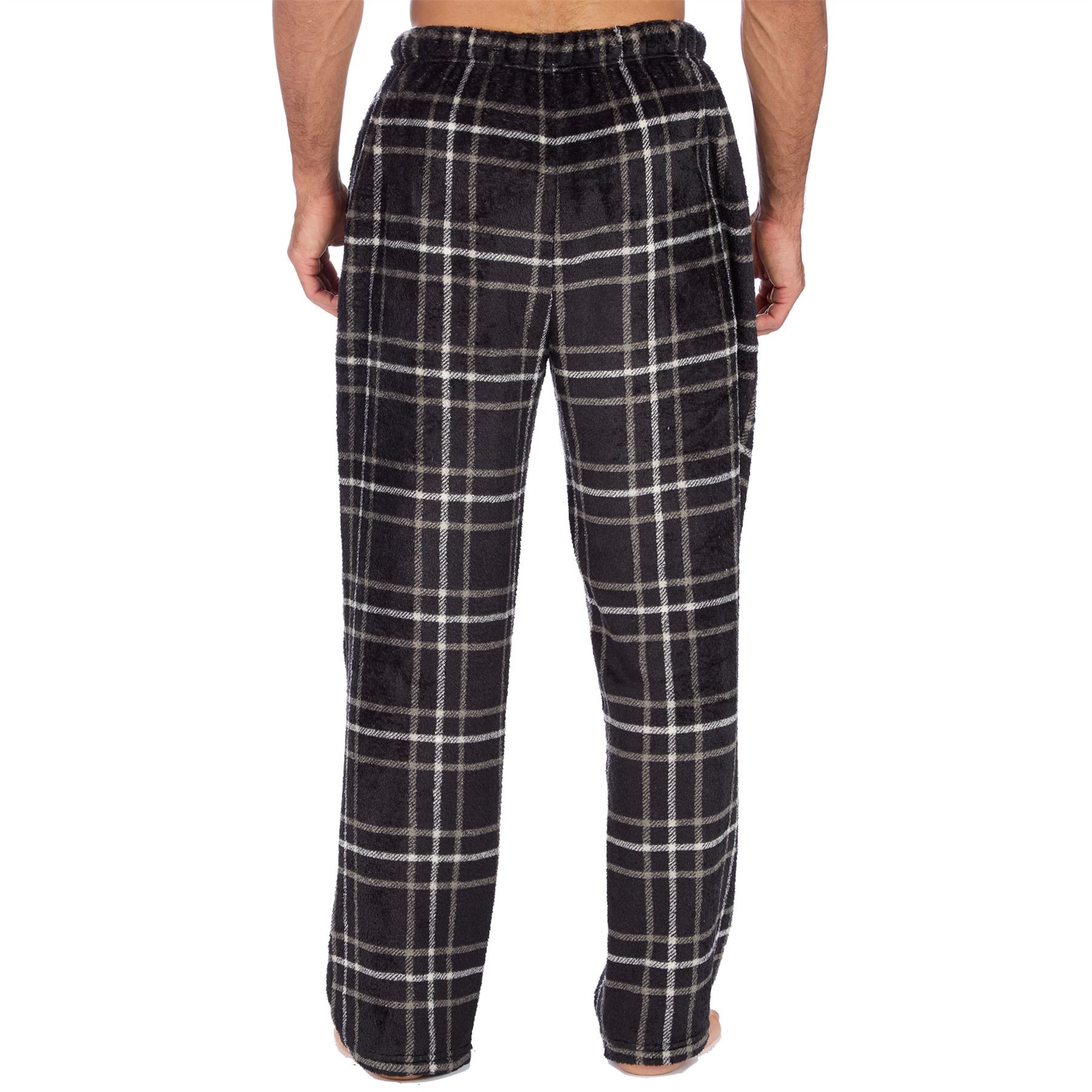 Mens Fleece Pyjama Bottoms Lounge Pants PJs Gaming Check Size S-XXL - Picture 17 of 51