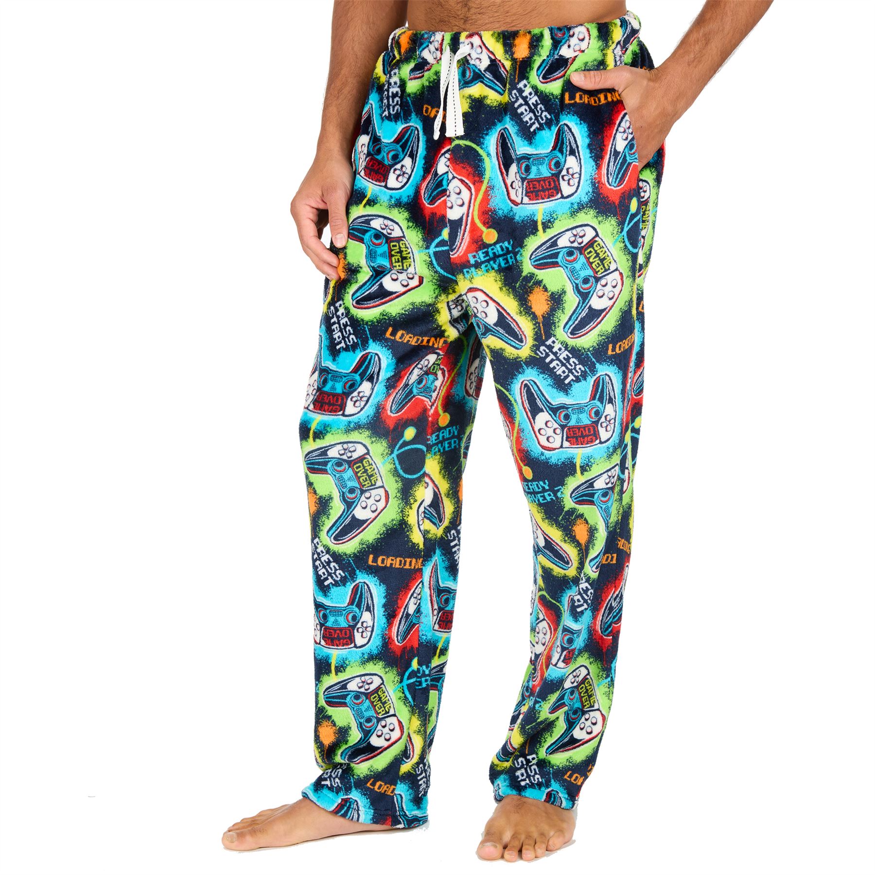 Pantalones de salón de lana para hombre Pantalones de pijama Pijamas Juegos Cuadros Talla S-XXL - Imagen 26 de 41