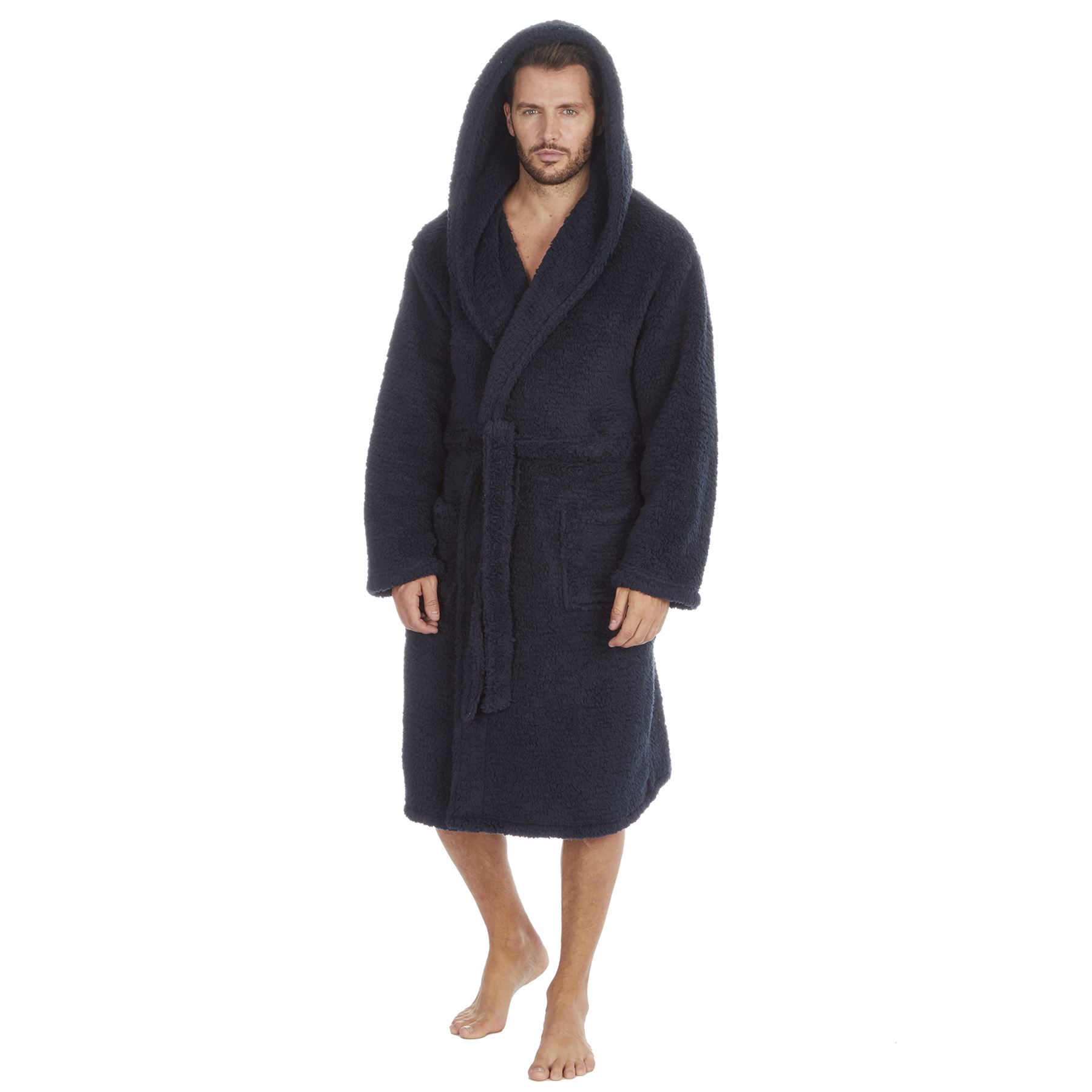 Para Hombres Cálido Vestido de Lanza Grueso Invierno Adultos Borg Vestido de Vestir M-XXL - Imagen 22 de 26