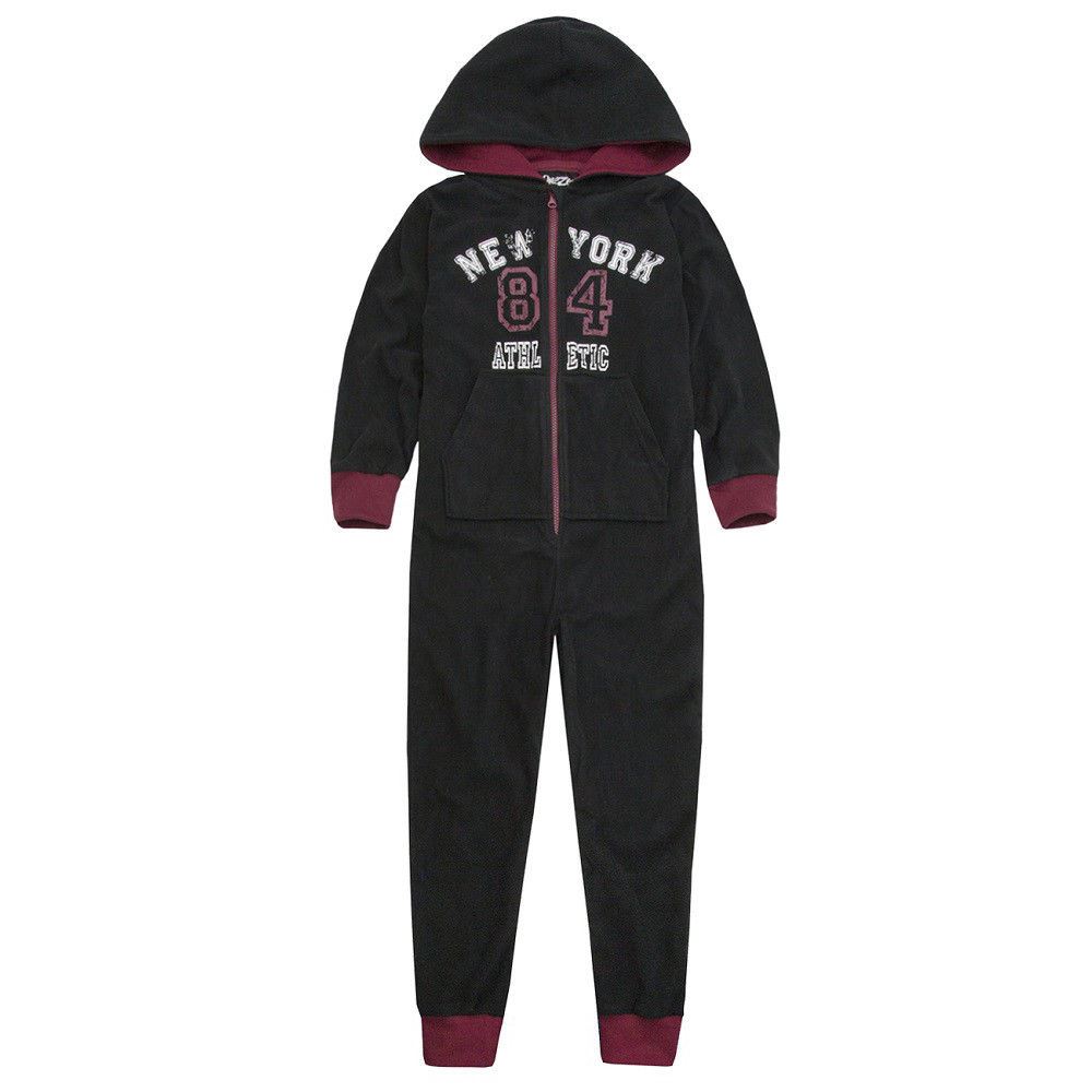 Kids All In One Fleece Pyjamas Girls/Boys Childrens Jumpsuit 2-13 Years - Picture 13 of 53