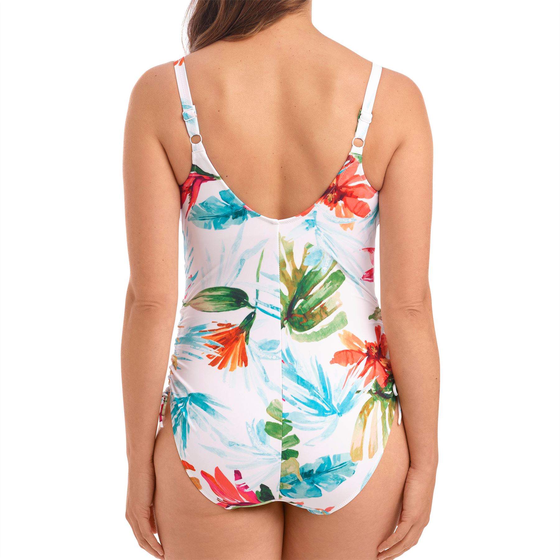 Fantasie Kiawah Island Twist Front Adjustable Leg Swimsuit Aquamarine 501231 - Picture 5 of 6