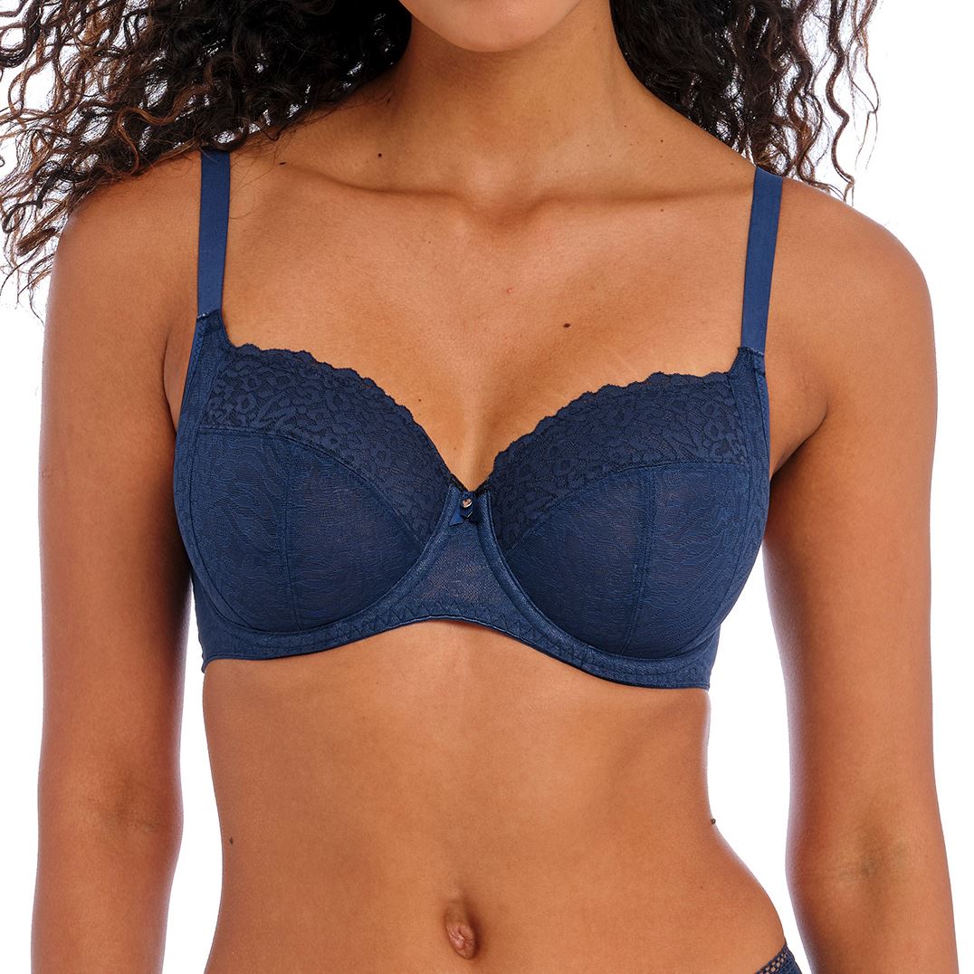 Freya Lingerie Catwalk Underwired Side Support Bra Midnight Blue 402201 - Picture 6 of 8