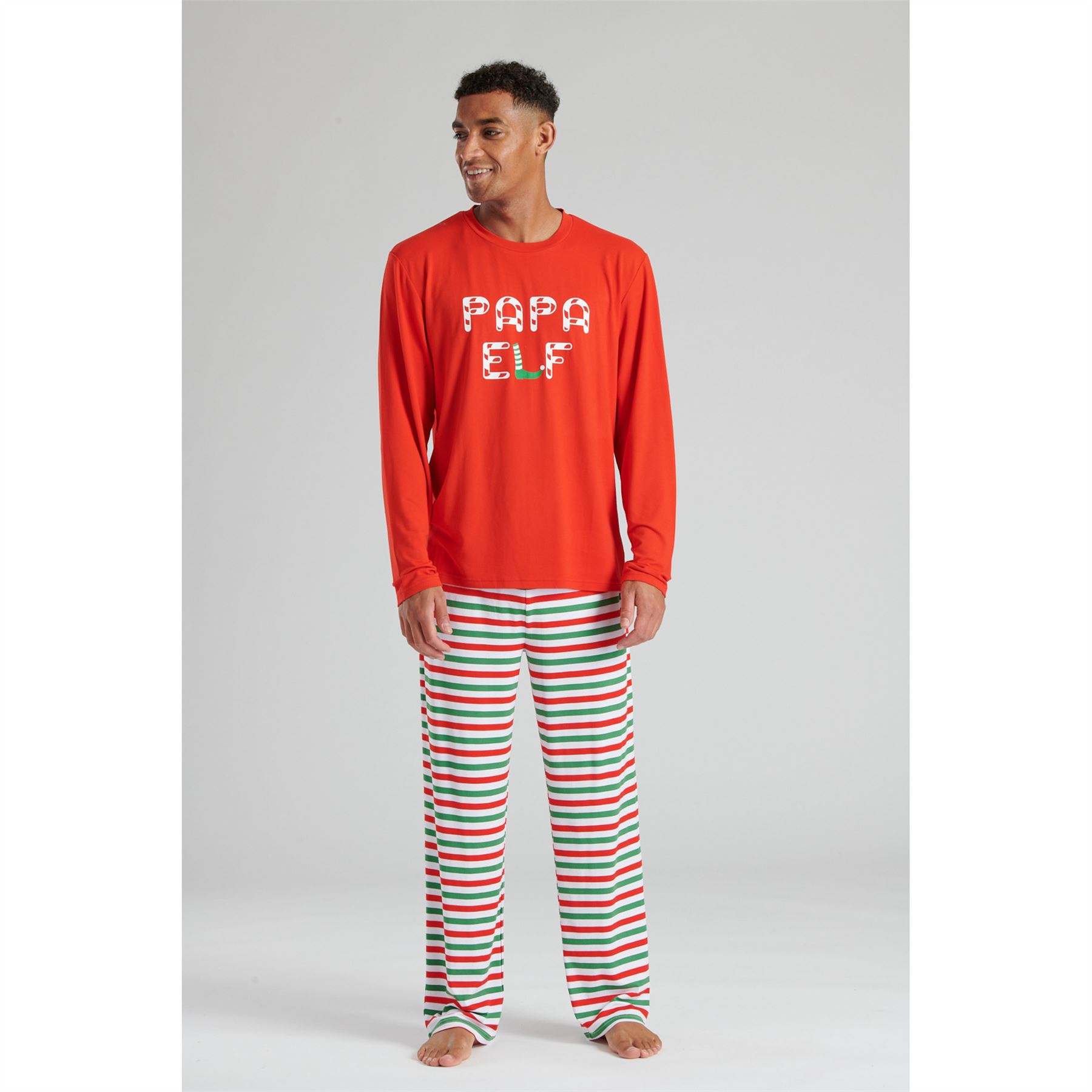 Pijama familiar de Navidad PJs para hombre mujer niños adultos niños niñas Navidad elfo - Imagen 19 de 25