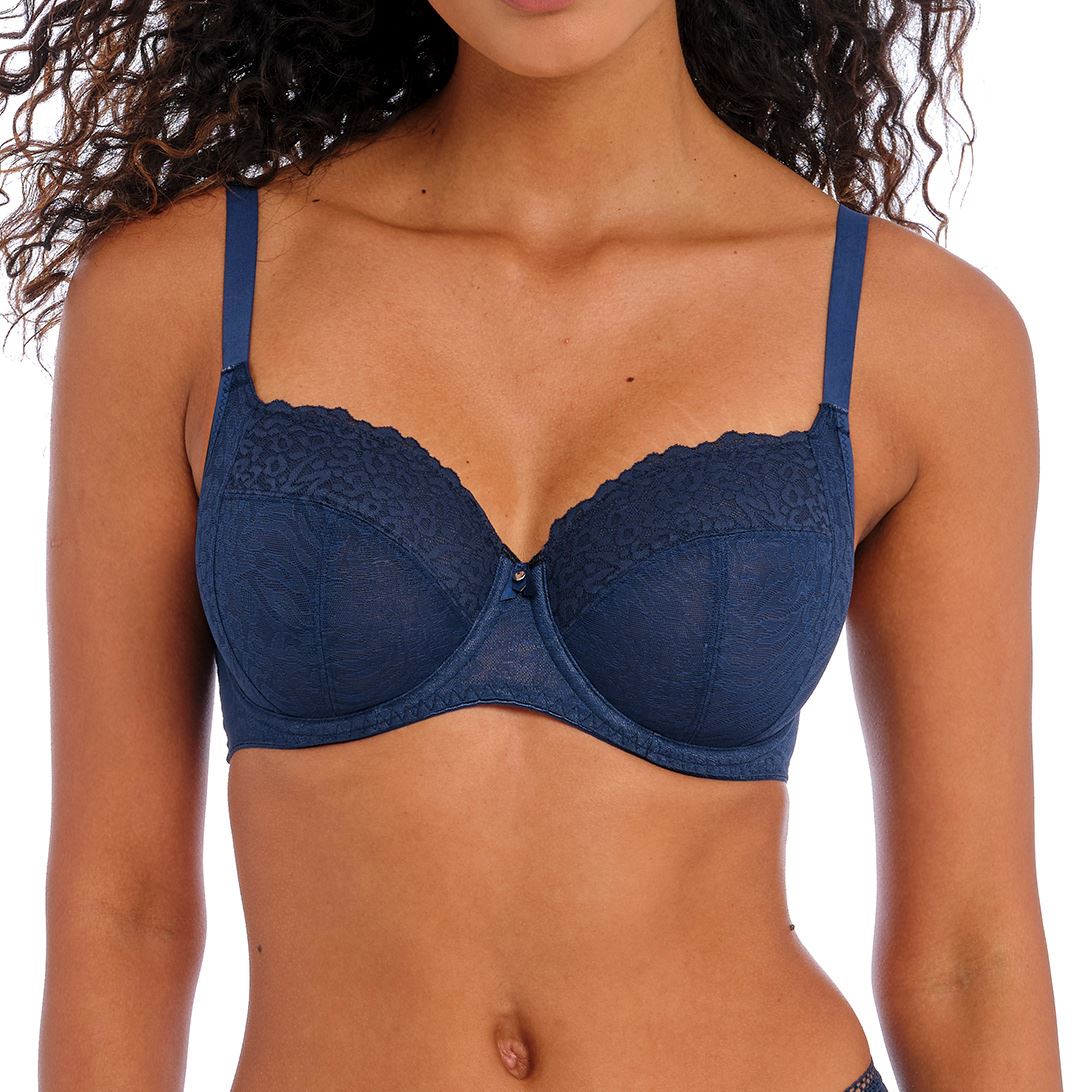 Freya Lingerie Catwalk Underwired Side Support Bra Midnight Blue 402201 - Picture 5 of 8
